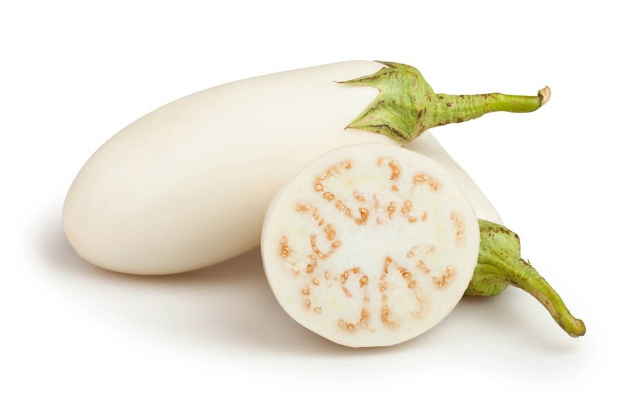 100+ CASPER WHITE EGGPLANT SEEDS – HEIRLOOM – ORGANIC – NON GMO ———– RARE