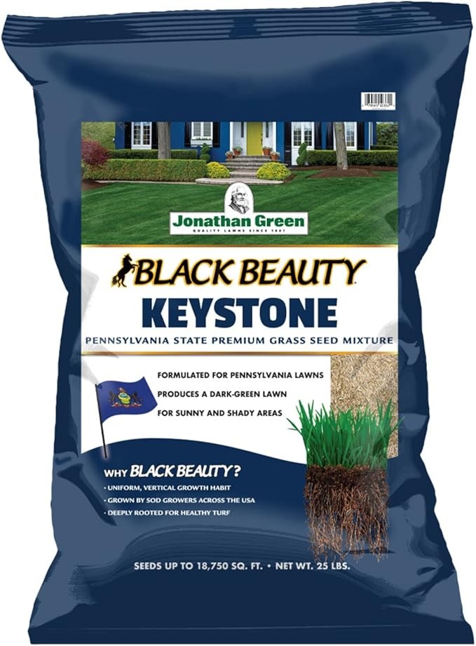 Jonathan Green Black Beauty Keystone PA Grass Seed- Cool Season Lawn Seed