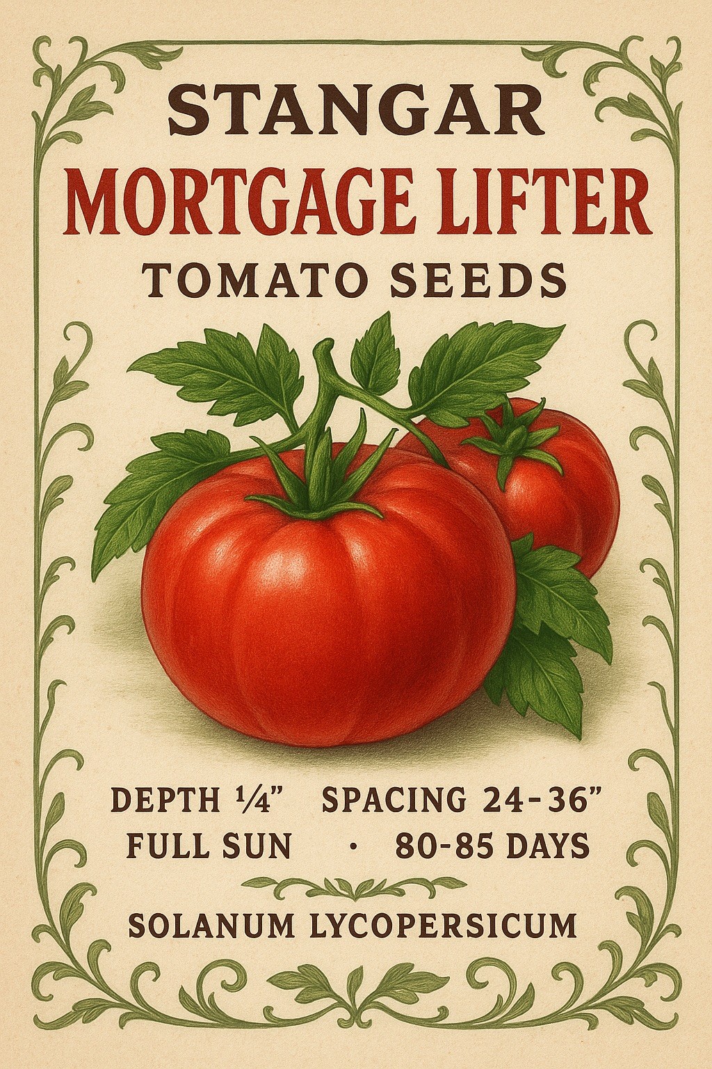 Mortgage Lifter Tomato Seeds, Enormous Beefsteak Tomato, NON-GMO 2026