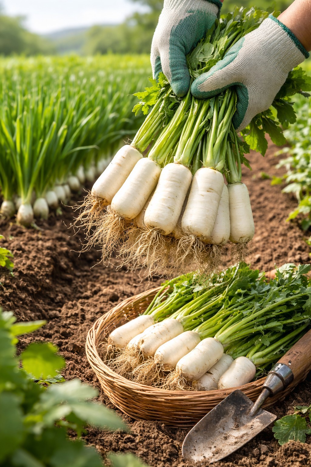 Korean Young Radish Seeds 1 Pack | Whole Radish with Greens for Kimchi (알타리)
