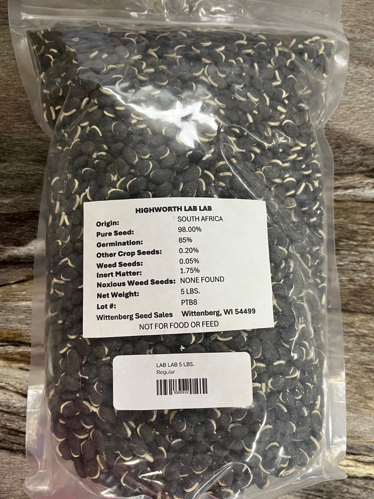 5 lbs Lab Lab Seed – Deer Food Polt / Wildlife Seed