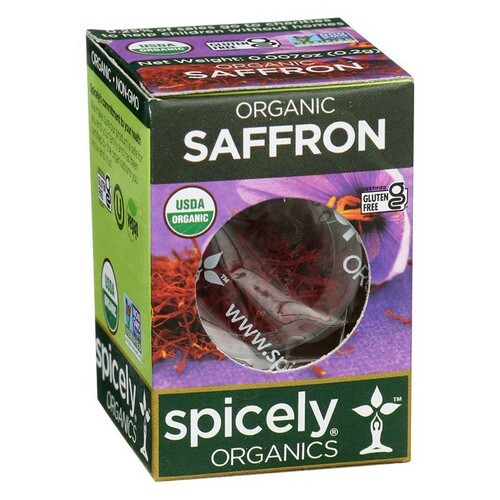 Organic Saffron 0.007 Oz (Case Of 6) By Spicely Organics