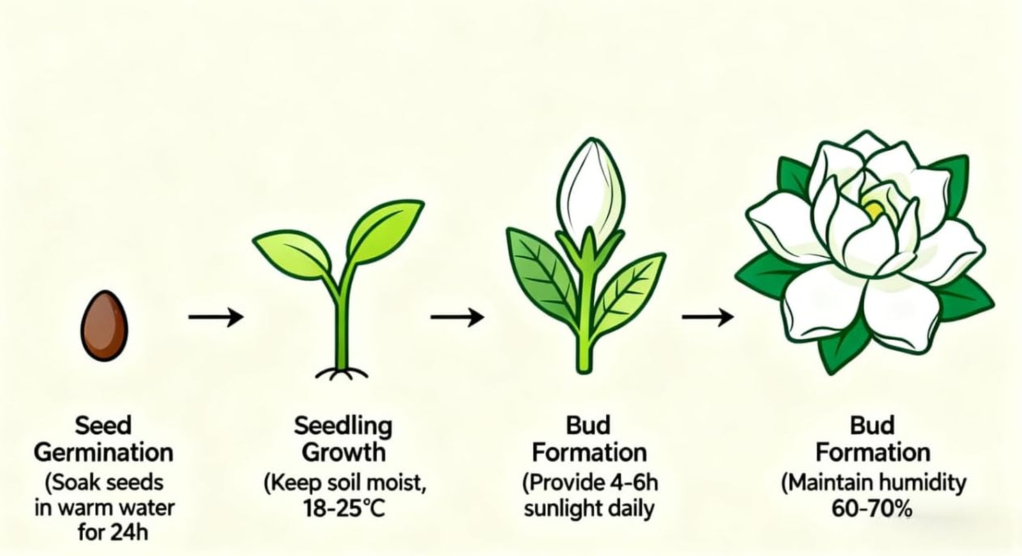 200 Gardenia Seeds (Gardenia Jasminoides) – Non-Gmo Perennial Evergreen, Highly