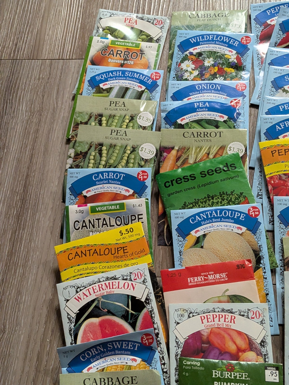 Gardening Seeds Assorted Lot