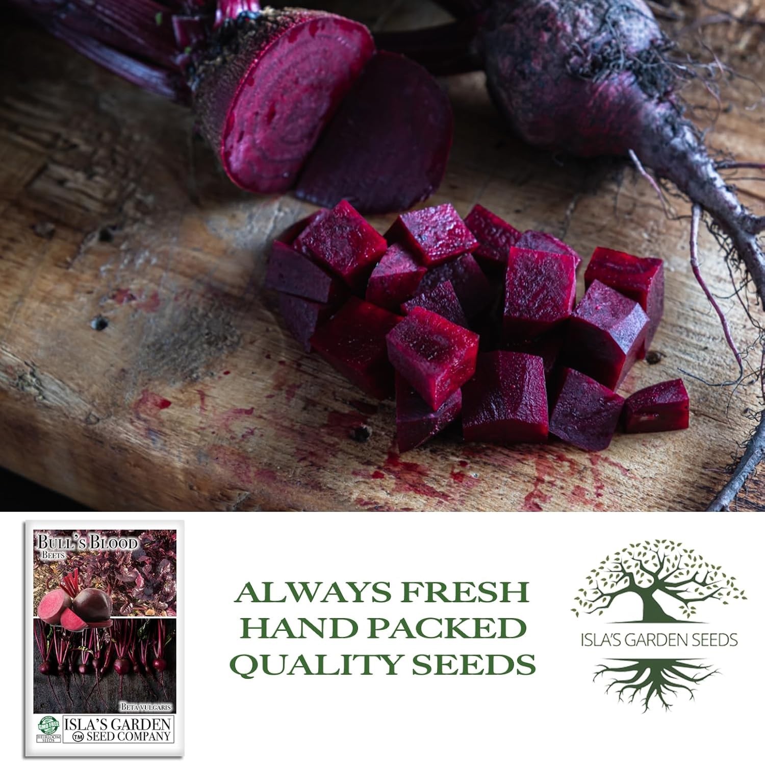 Deep Red Bull’s Blood Beet Seeds – 100+ Perfect for Healthy Salads & Microgreens