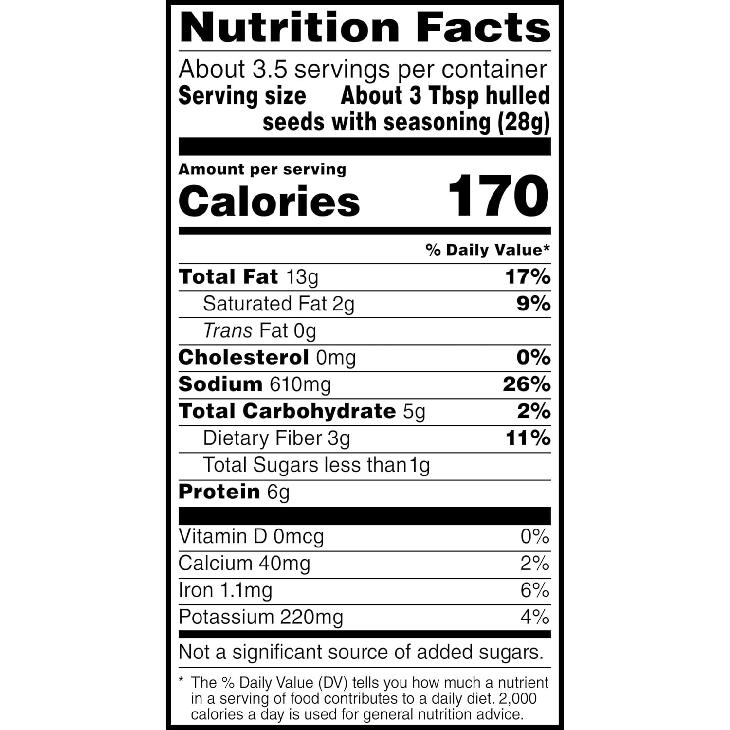 Sunflower Seeds, Cracked Pepper, 6 Ounce (Pack of 9)