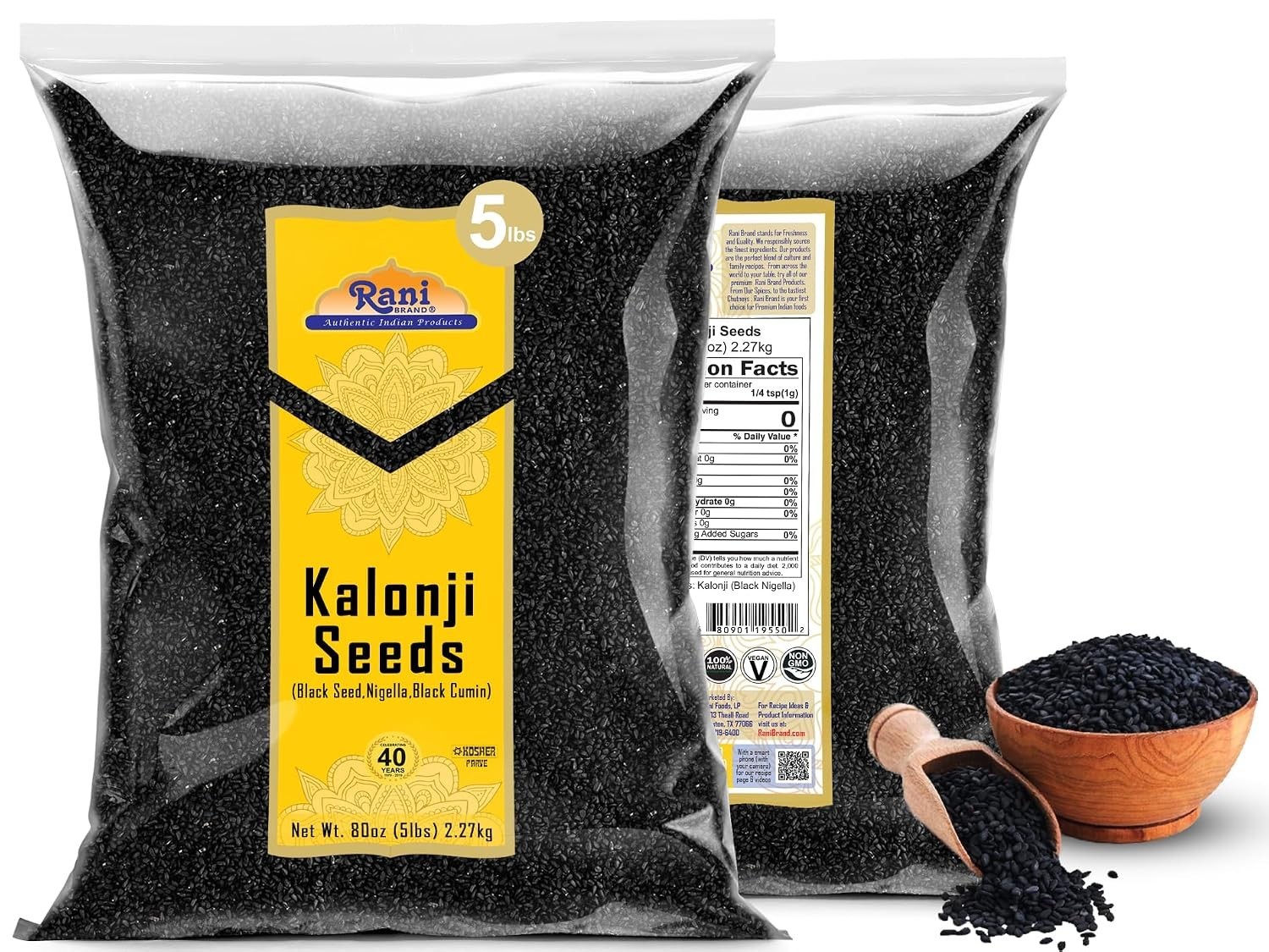 Rani Kalonji Black Seed – 80oz All-Natural, Non-GMO Indian Spice