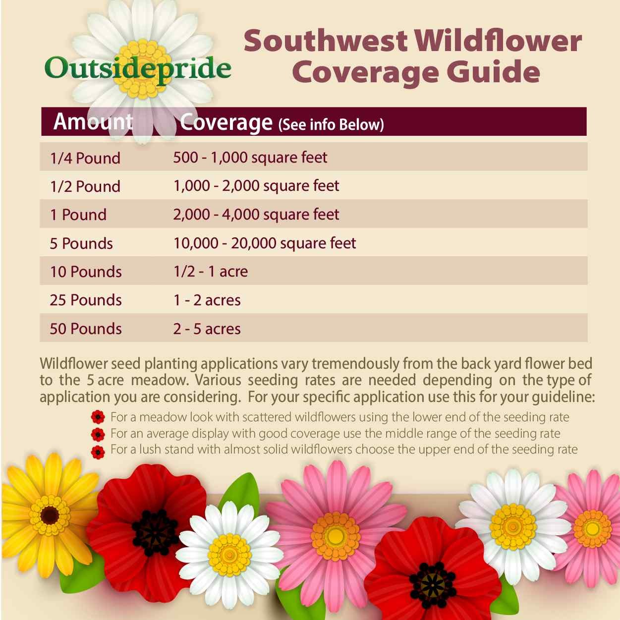 1 LB California wild flower seed from Outsidepride.