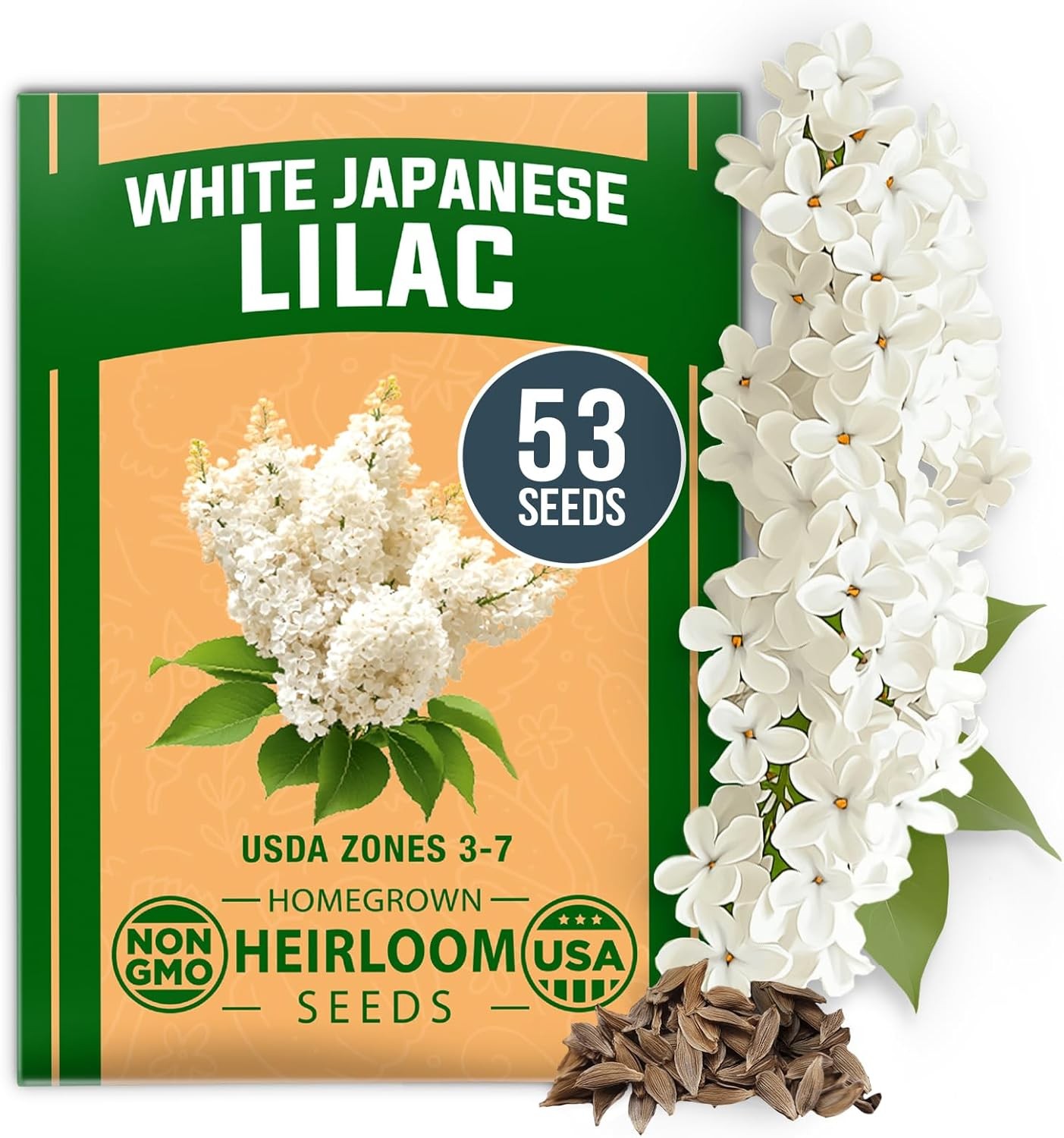 HOME GROWN Zinnia Dahlia Seeds Pack for 2026 Non GMO 524 Flower 1-Pack, Multi