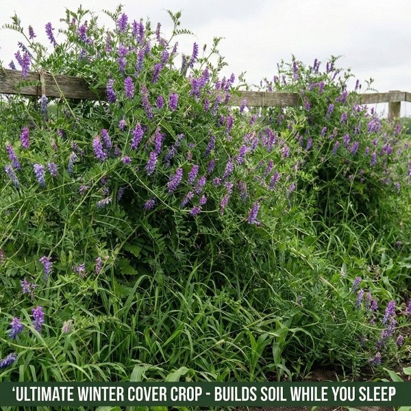 Old Cobblers Farm™ Wicked Tuff Turf Hairy Vetch Seeds – Cover Crop, Soil Builder