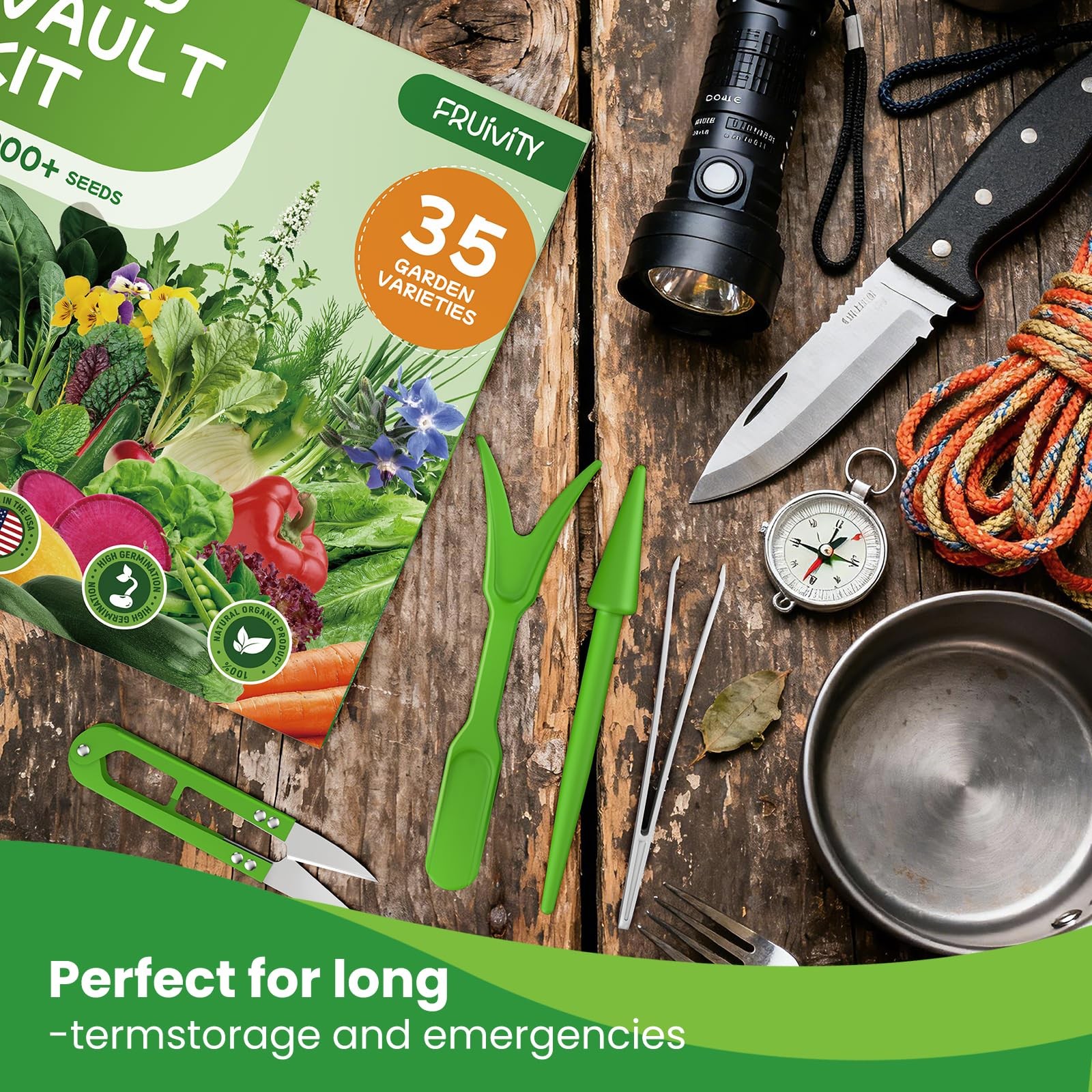 35 Heirloom Seeds Variety Pack – 21000+ Seeds for Planting Vegetables and Fru…