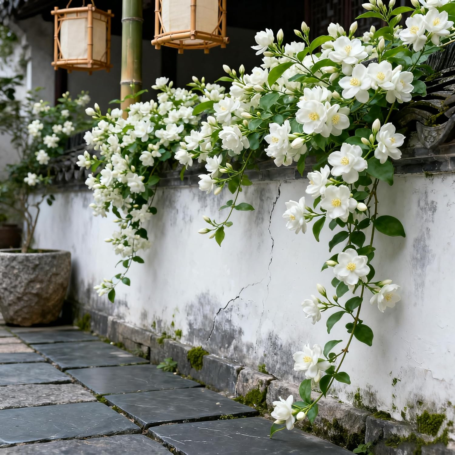 Climbing Jasmine Flower Seeds, 100 Non-Gmo Jasmine Gardenia Seeds, Fragrant Flow