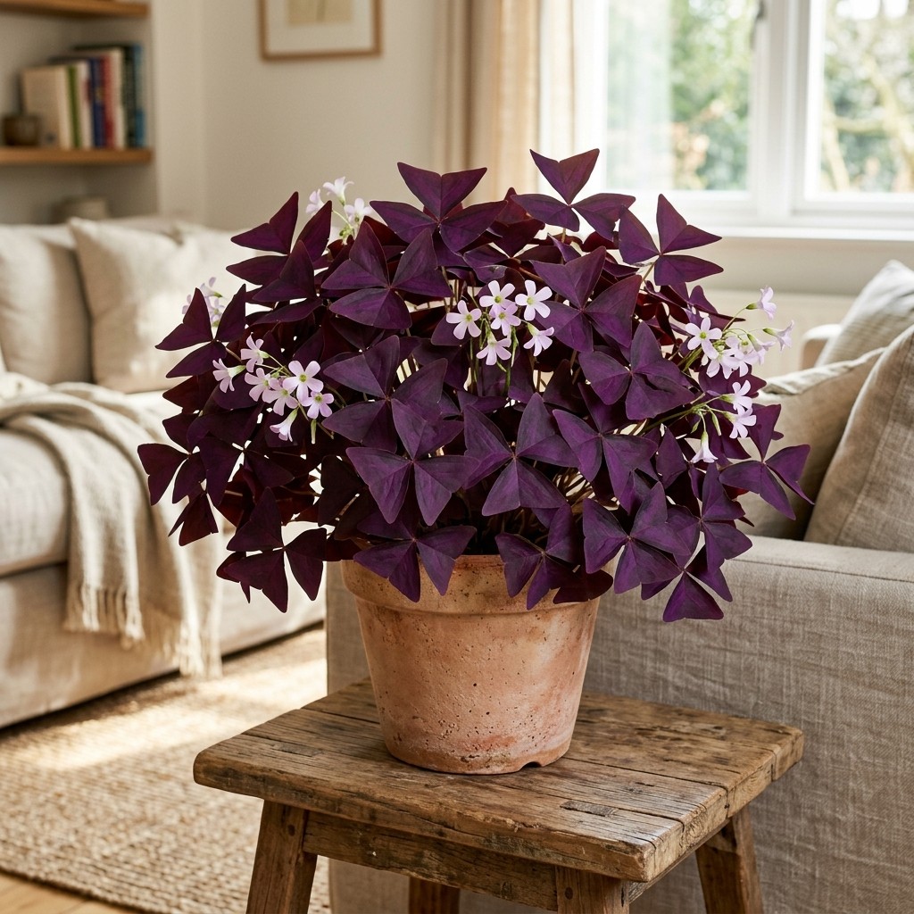 Purple Leaf Oxalis Seeds – 30 Pieces – Ideal for Home Garden Container Planting