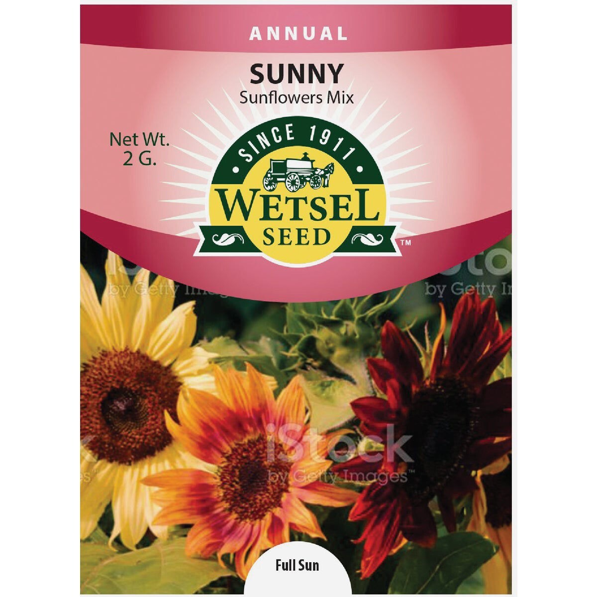Wetsel Sunny Sunflower Mix Seeds 20 Pks 2G Each, Sell By 12/31/24, New S3