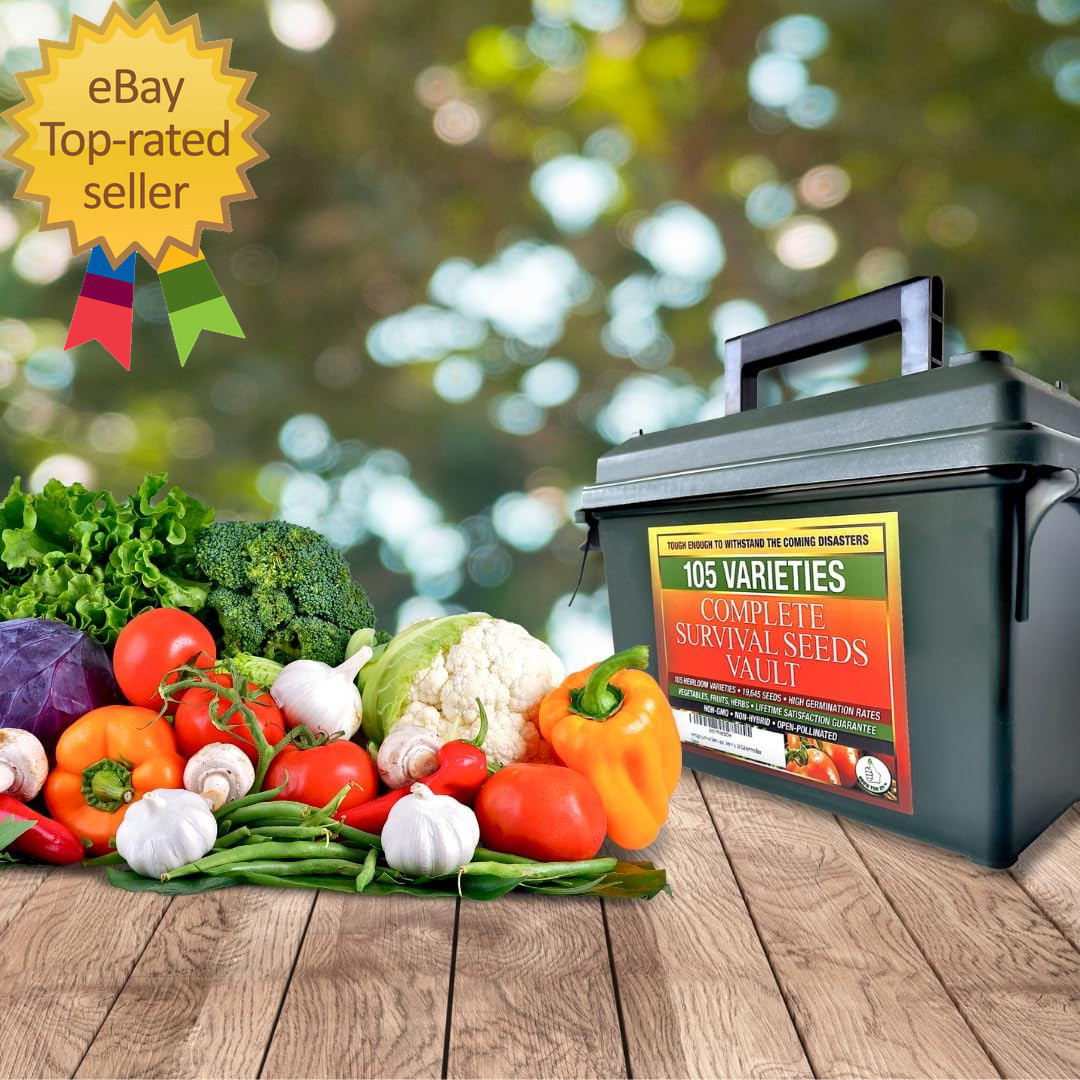 Survival Garden Heirloom Seeds Non GMO 105 Varieties of Herb Fruit and Vegetabl