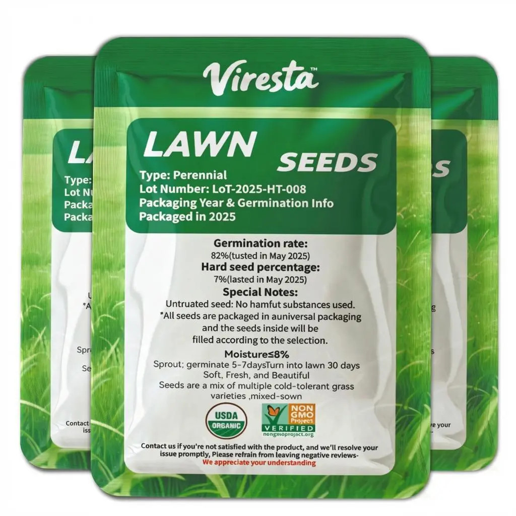 Grass Seed and Shade Grass, Grows Quickly and Withstands All Seasons, Perfect fo