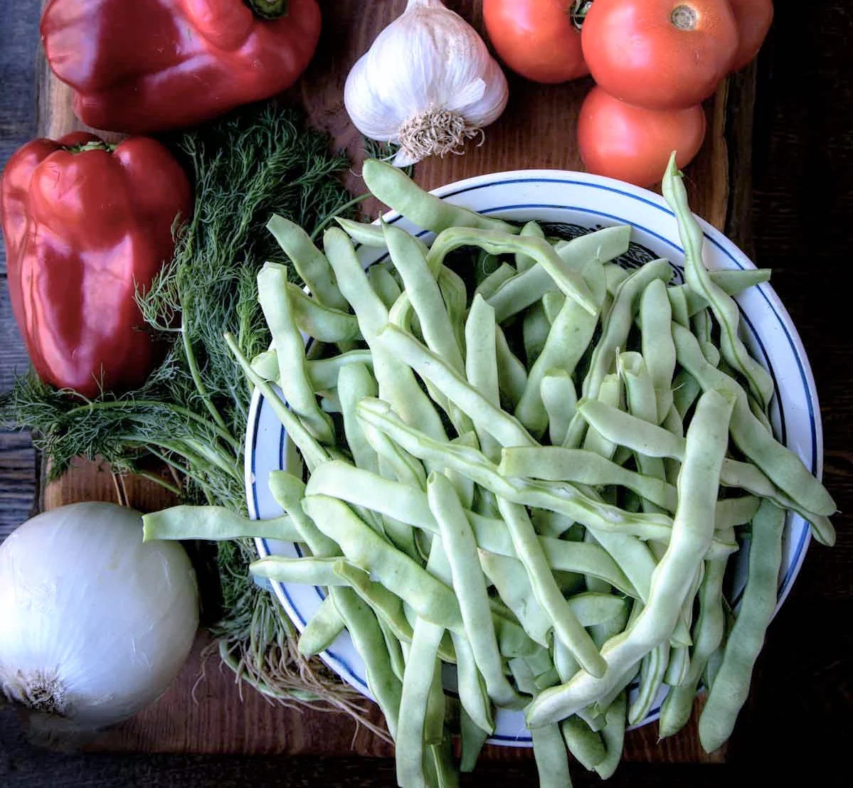 Bai Bu Lao Romano Bean Seeds | Pole Beans White Light Green Flat Roma Seed 2024
