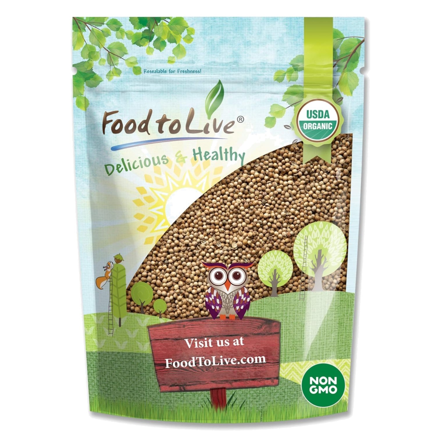 Whole Coriander Seeds 2 lbs – Organic, Non-Irradiated