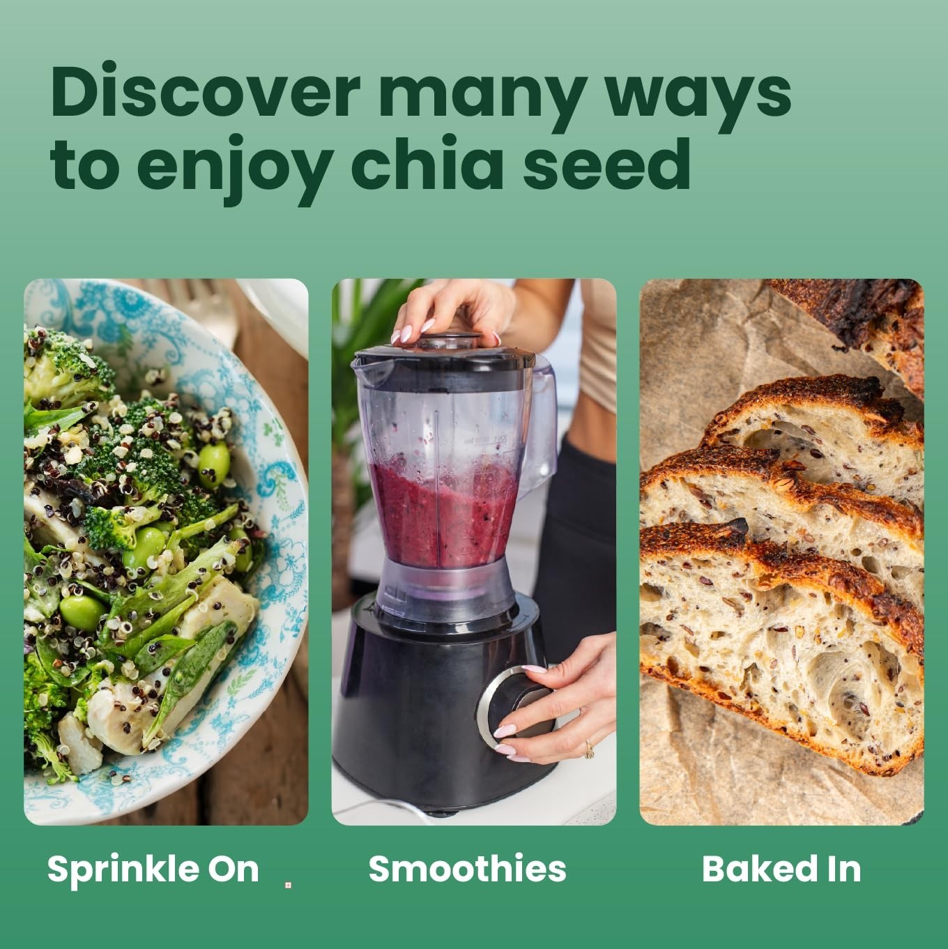 10 oz , Non-GMO Chia Seeds – Fiber-Rich Superfood for Smoothies & Baking