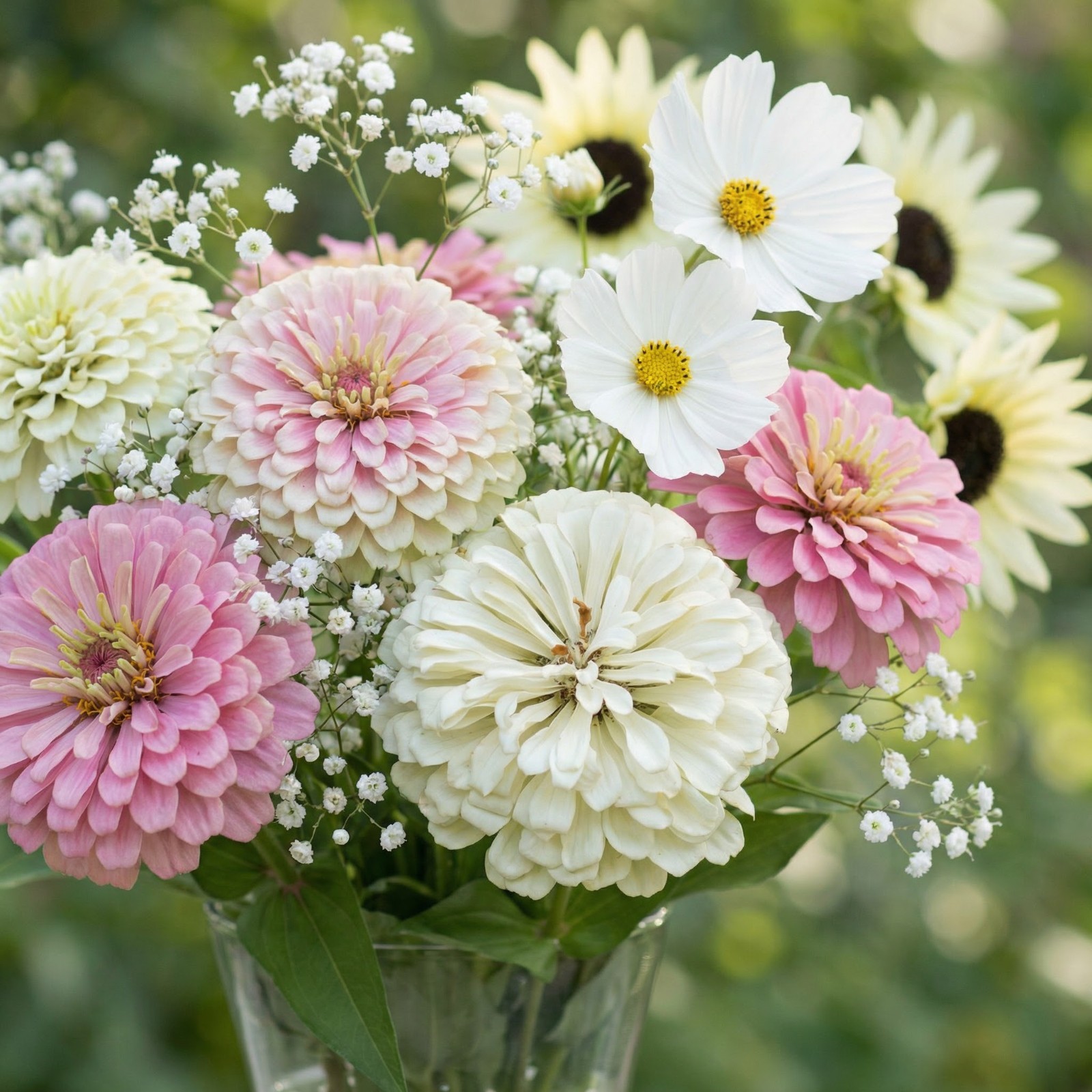 Landscaper’s Pack SIMPLY ROMANTIC Garden Mix White Pink Cut Flowers 1000 Seeds