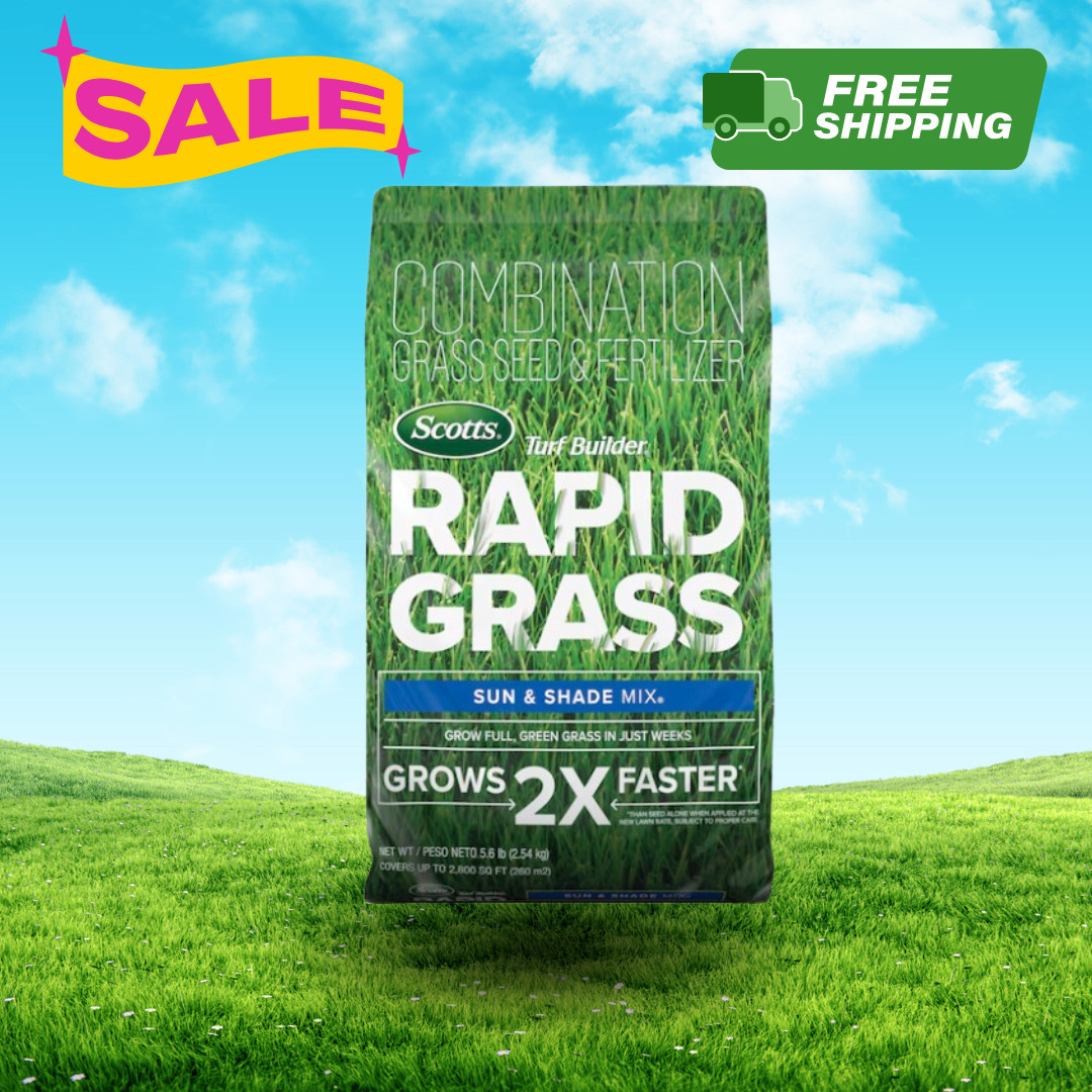 [FASH SALE] Scotts Turf Builder Rapid Grass Sun & Shade Grass Seed 5.6 lb
