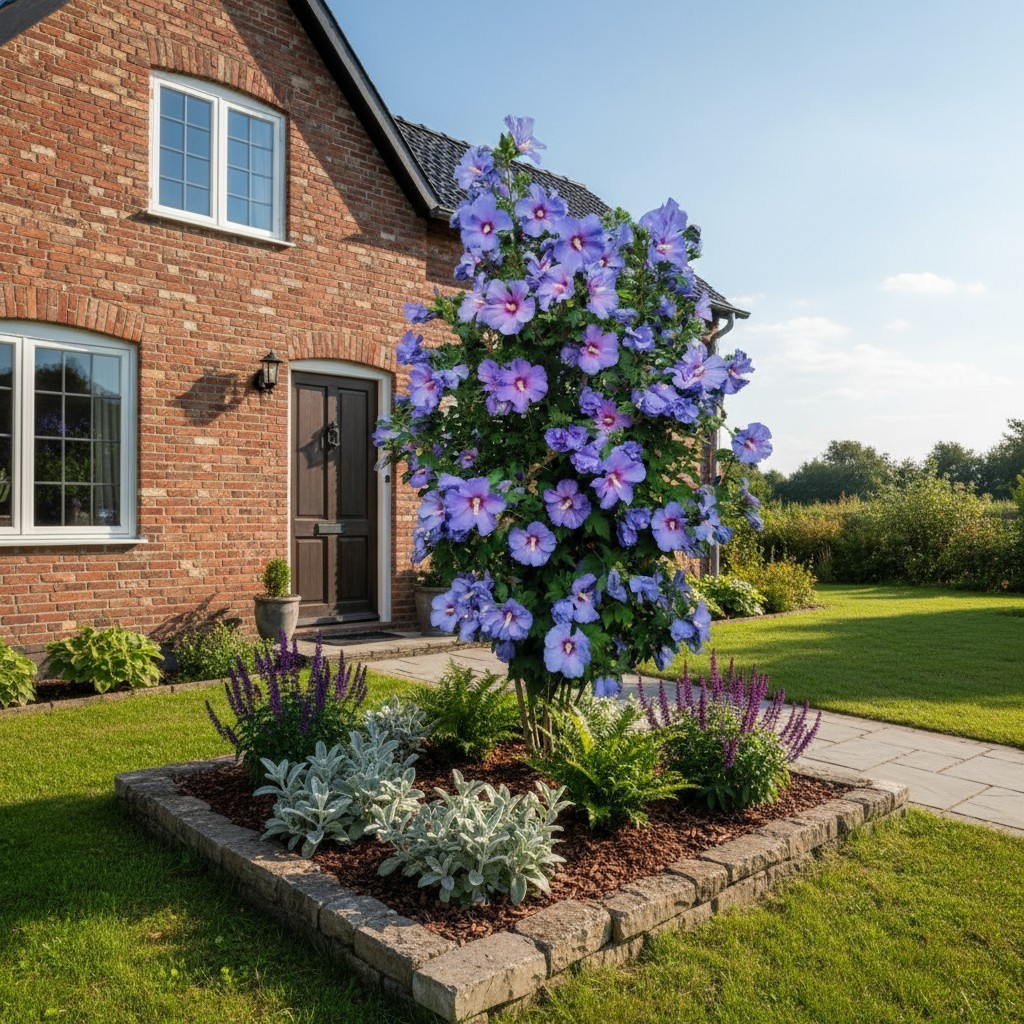 50 Blue Hibiscus Seeds – Rare Blue-Purple Blooms for Stunning Garden Shrubs