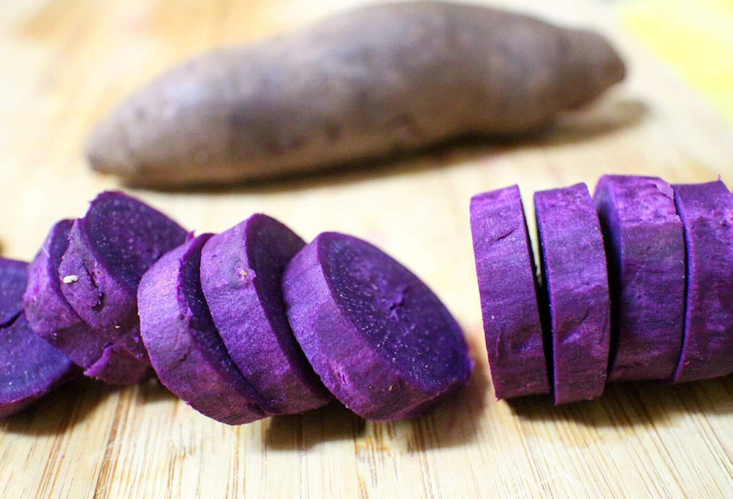 Purple Flesh Japanese Okinawan Sweet Yam Hawaiian Potatoes 3 lbs