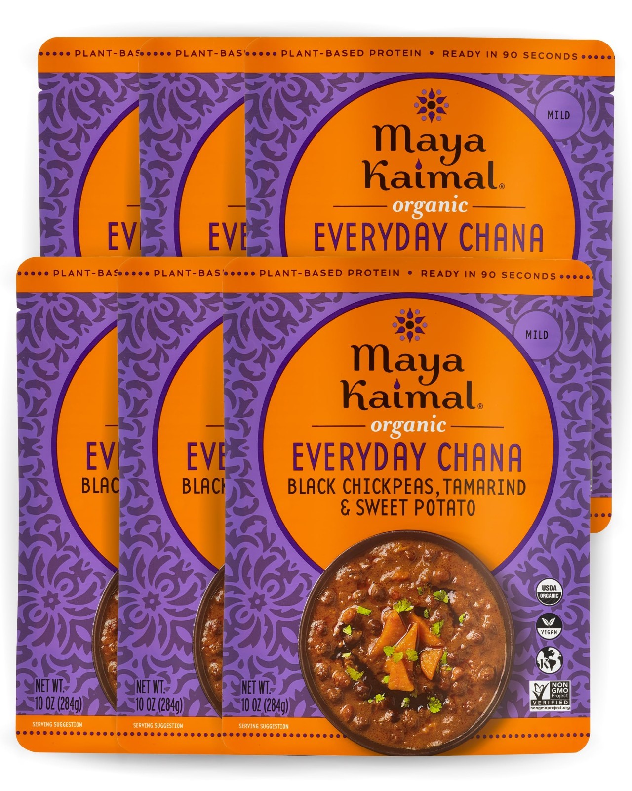 Organic Indian Chana – Fully Cooked Black Chickpeas with Tamarind & Sweet Potato
