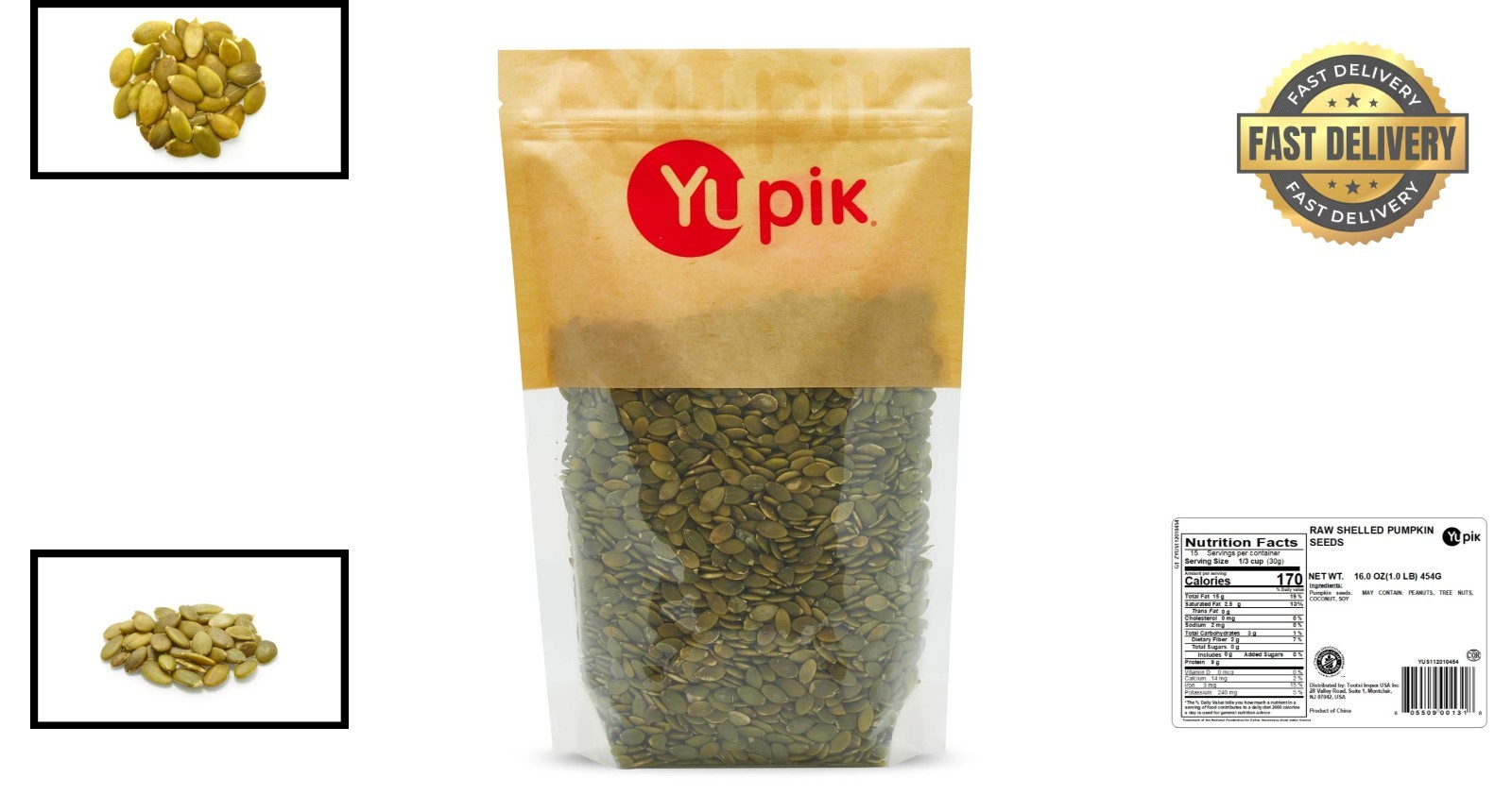 Healthy Raw Pumpkin Seeds | 1 lb Nutty, Crunchy, Perfect for Snacking & Cooking