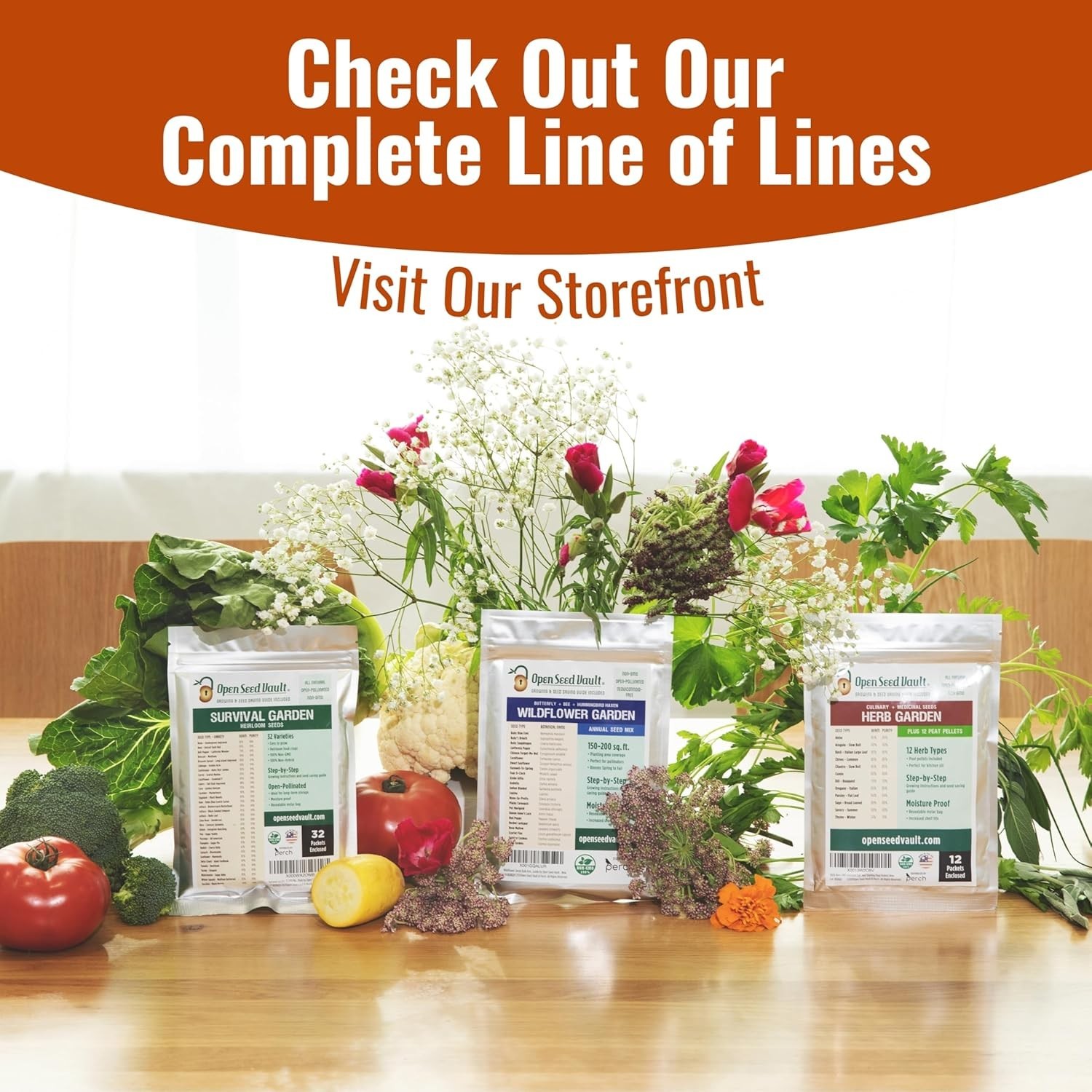 Pet-Friendly Herb Seeds | 12 Varieties of Heirloom Non-GMO Garden Essentials