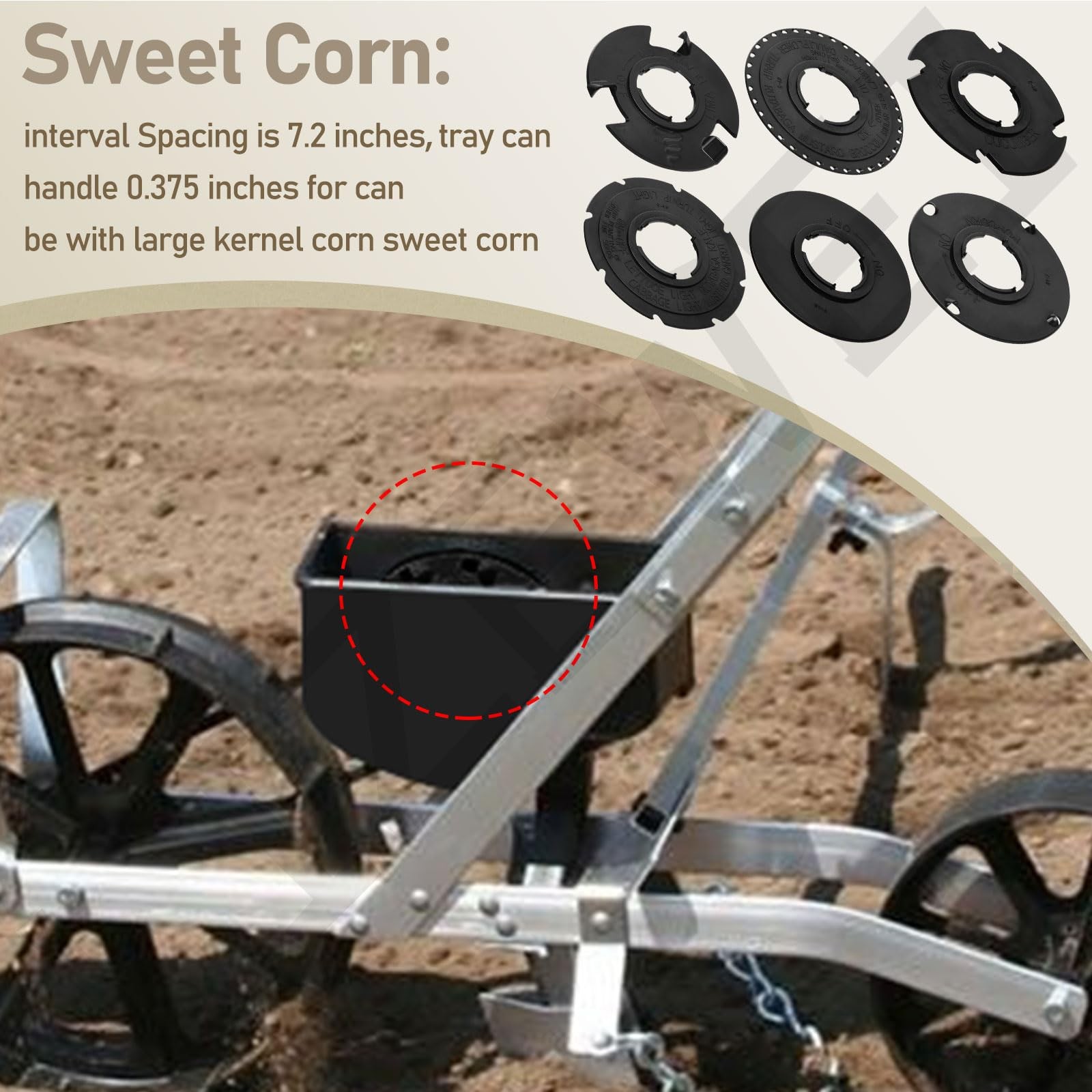 60009 60010 Optional Seed Plate 12 Set for EarthWay 10001 1001B Garden Seeder…