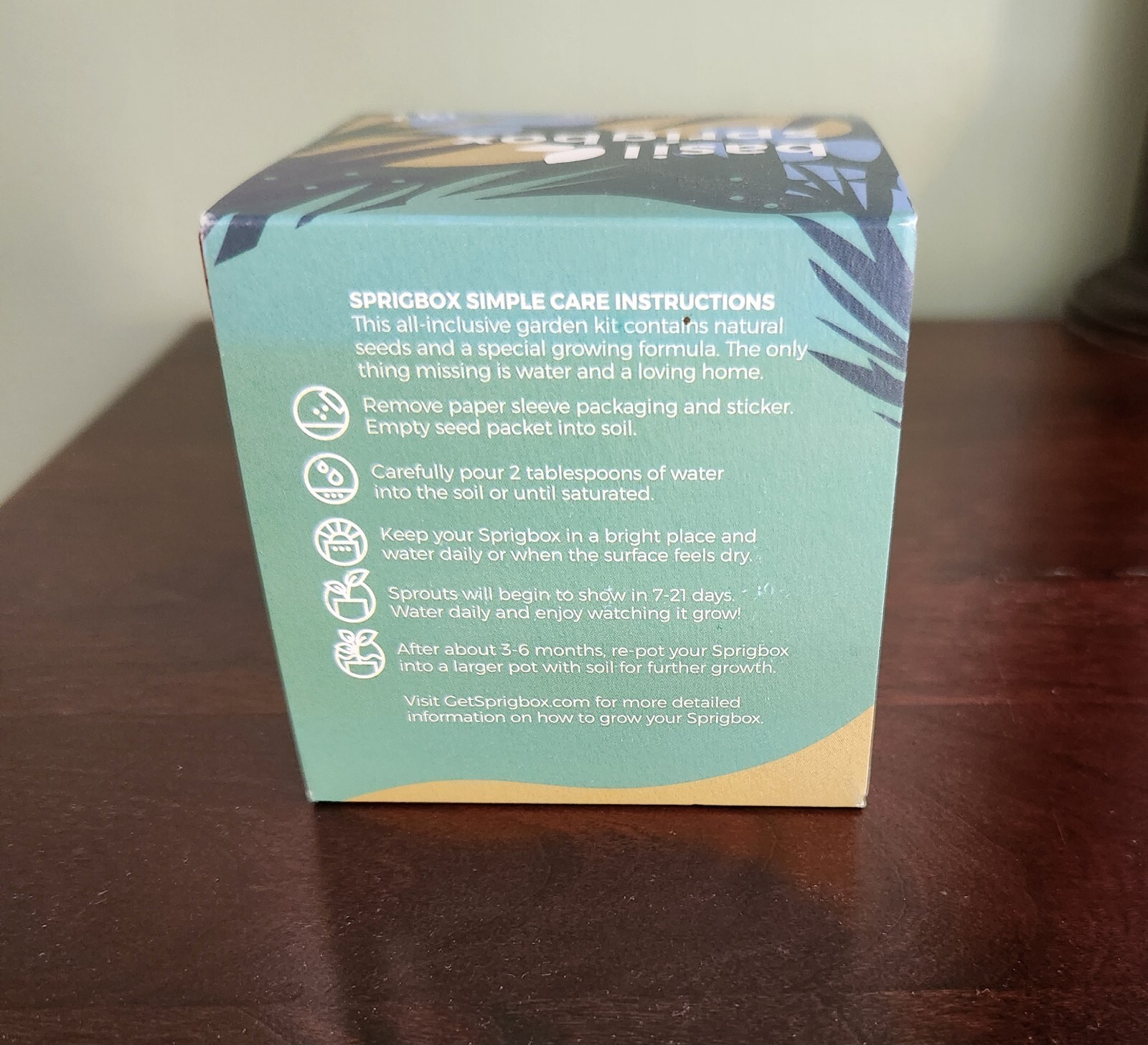 Branded Sprigbox Basil Sprigbox Complete Basil Grow Kit