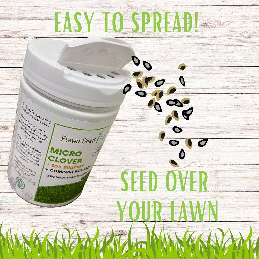 Micro Clover Alternative Grass Seed,Easy Spread,Eco-Friendly,Regenerative,Kid &