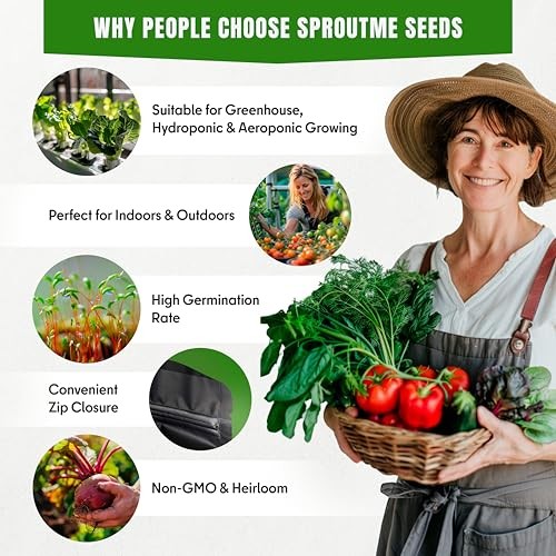 Vegetable Seeds Variety Pack – Tomato, Green, Red, Purple, Yellow, Multi