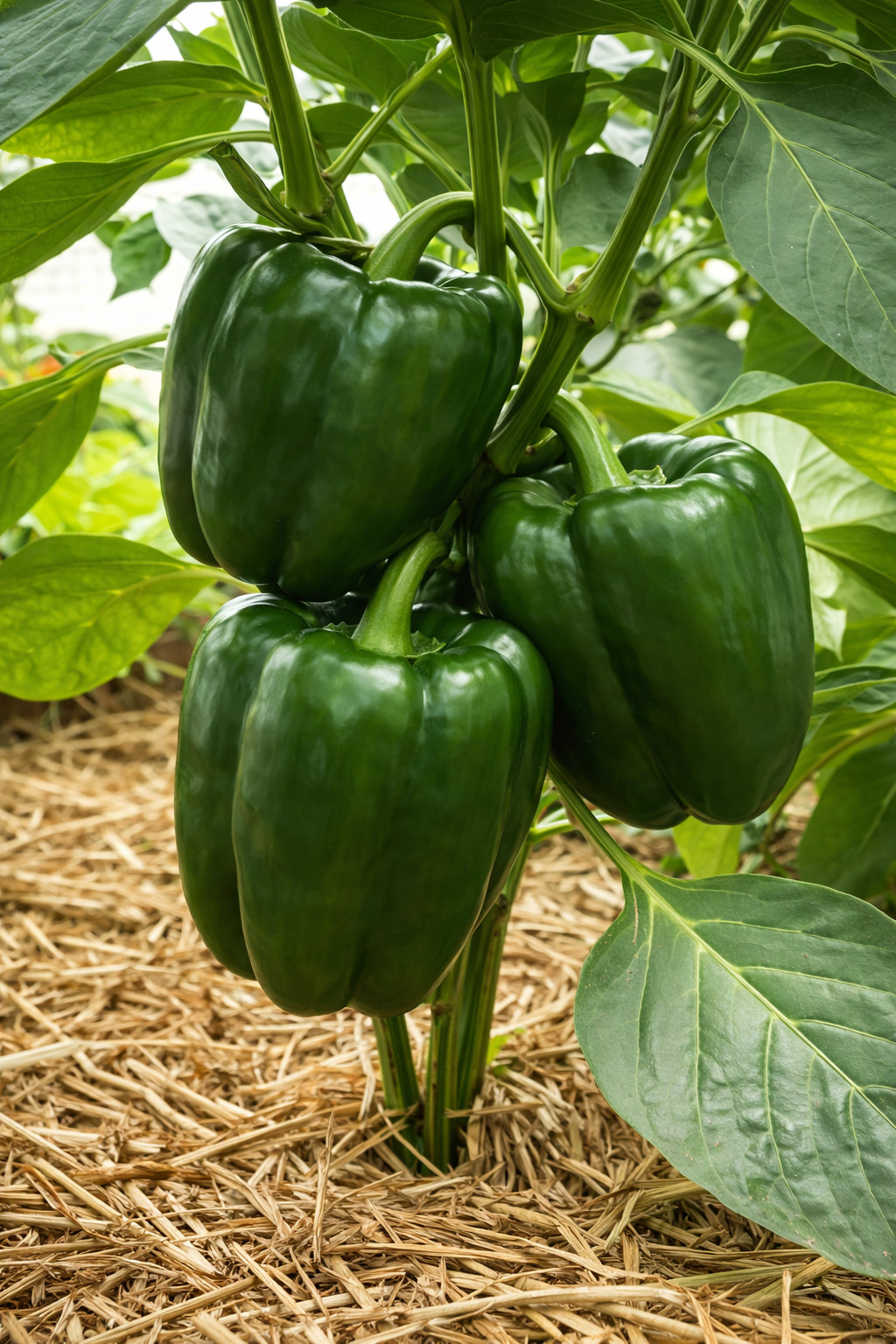 50 Heirloom Emerald Giant Pepper Seeds – Giant Sweet Green Bell Pepper – No Heat
