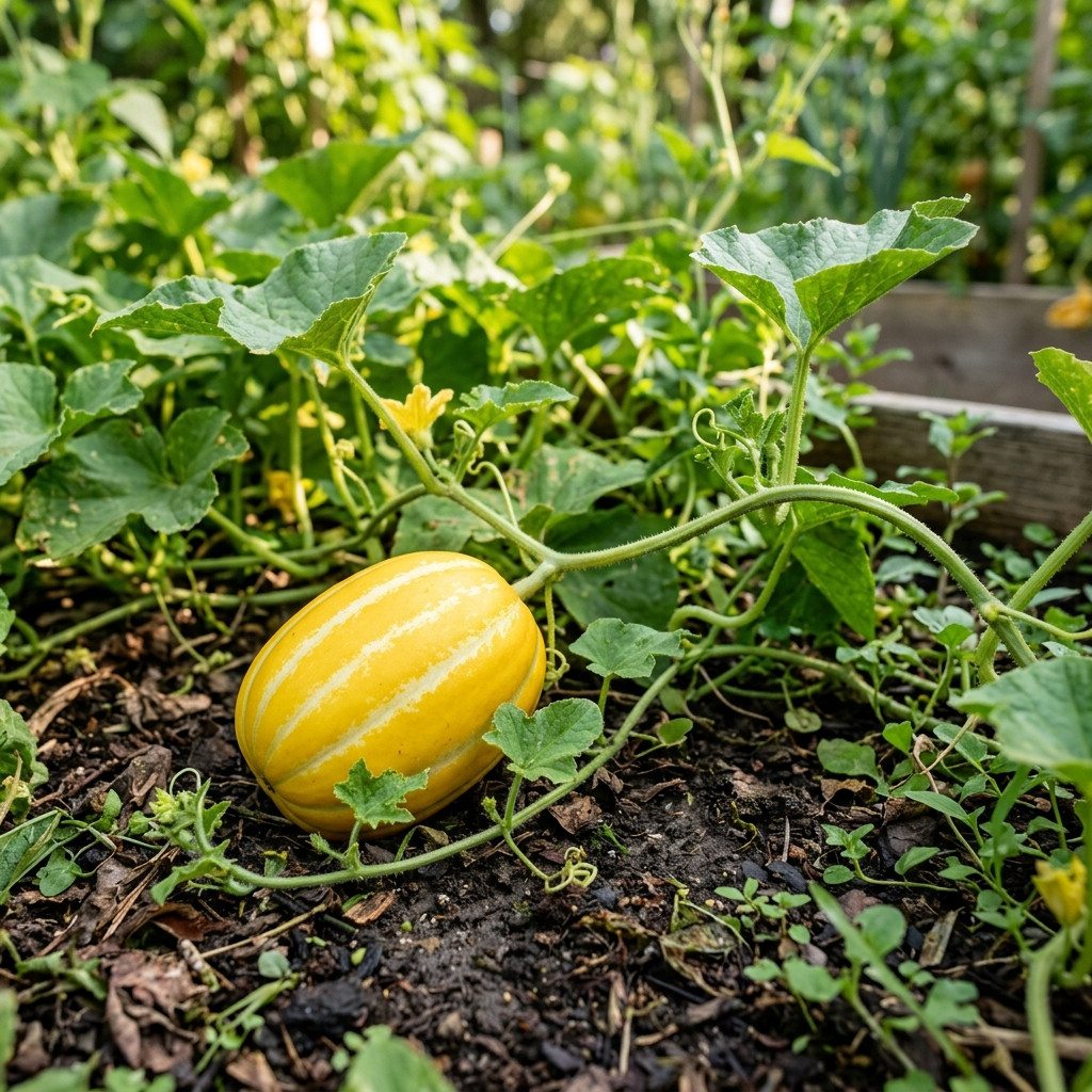 120 Korean Melon Seeds – Sweet Asian Chamoe Melon Seeds for Home Gardens