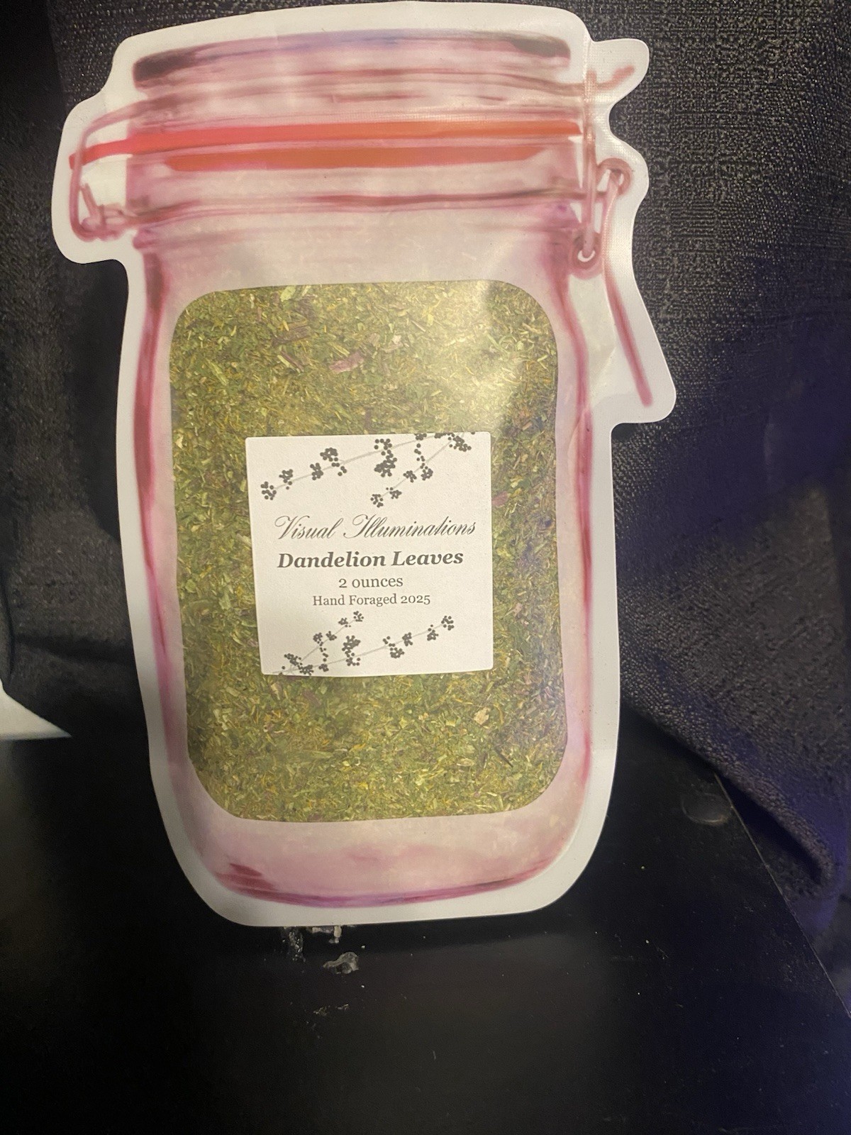 2oz Dried Native Maine Dandelion Leaves