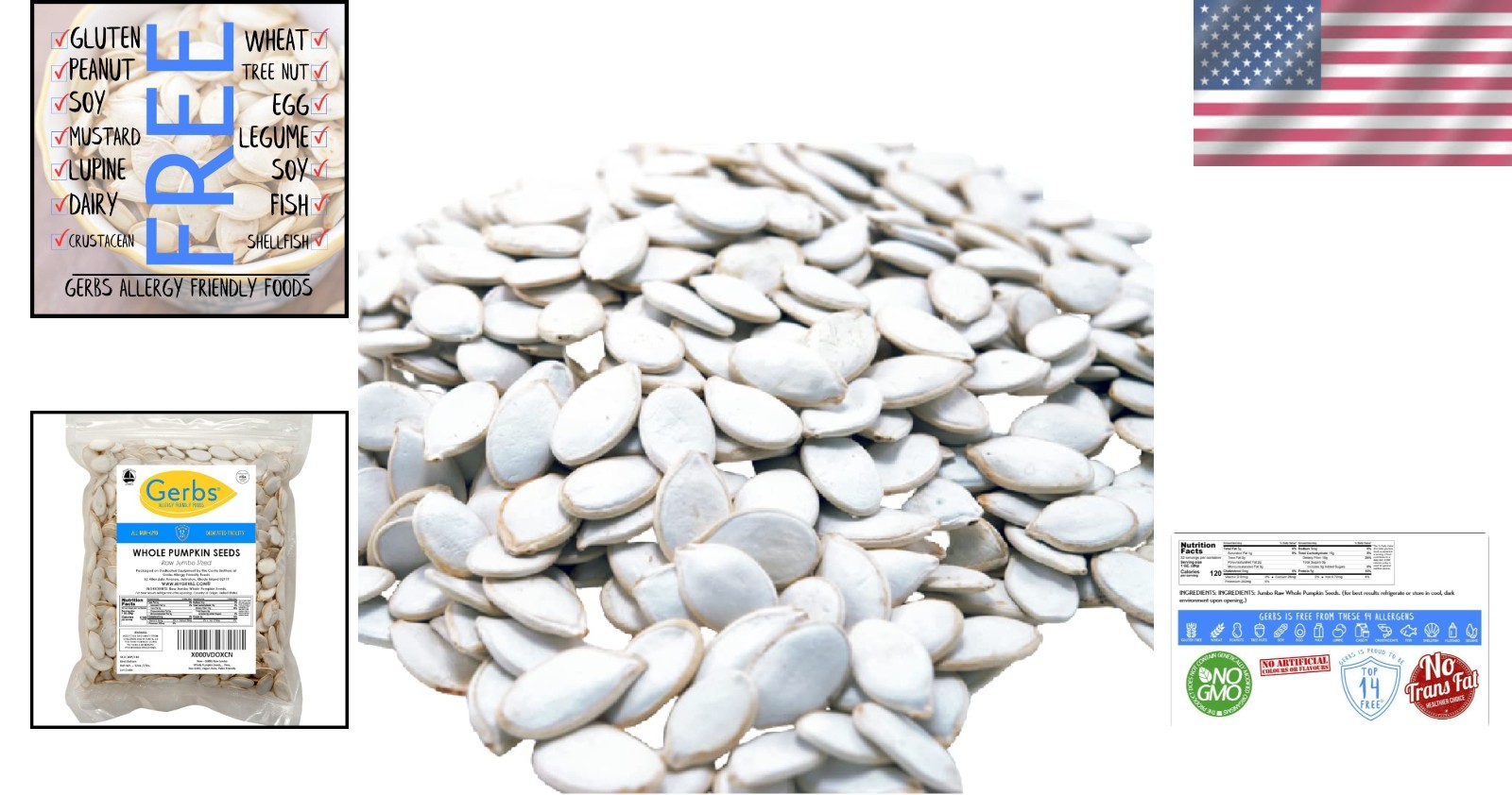 Resealable 2 LBS Jumbo Raw Pumpkin Seeds – Safe, Healthy & Allergen-Free