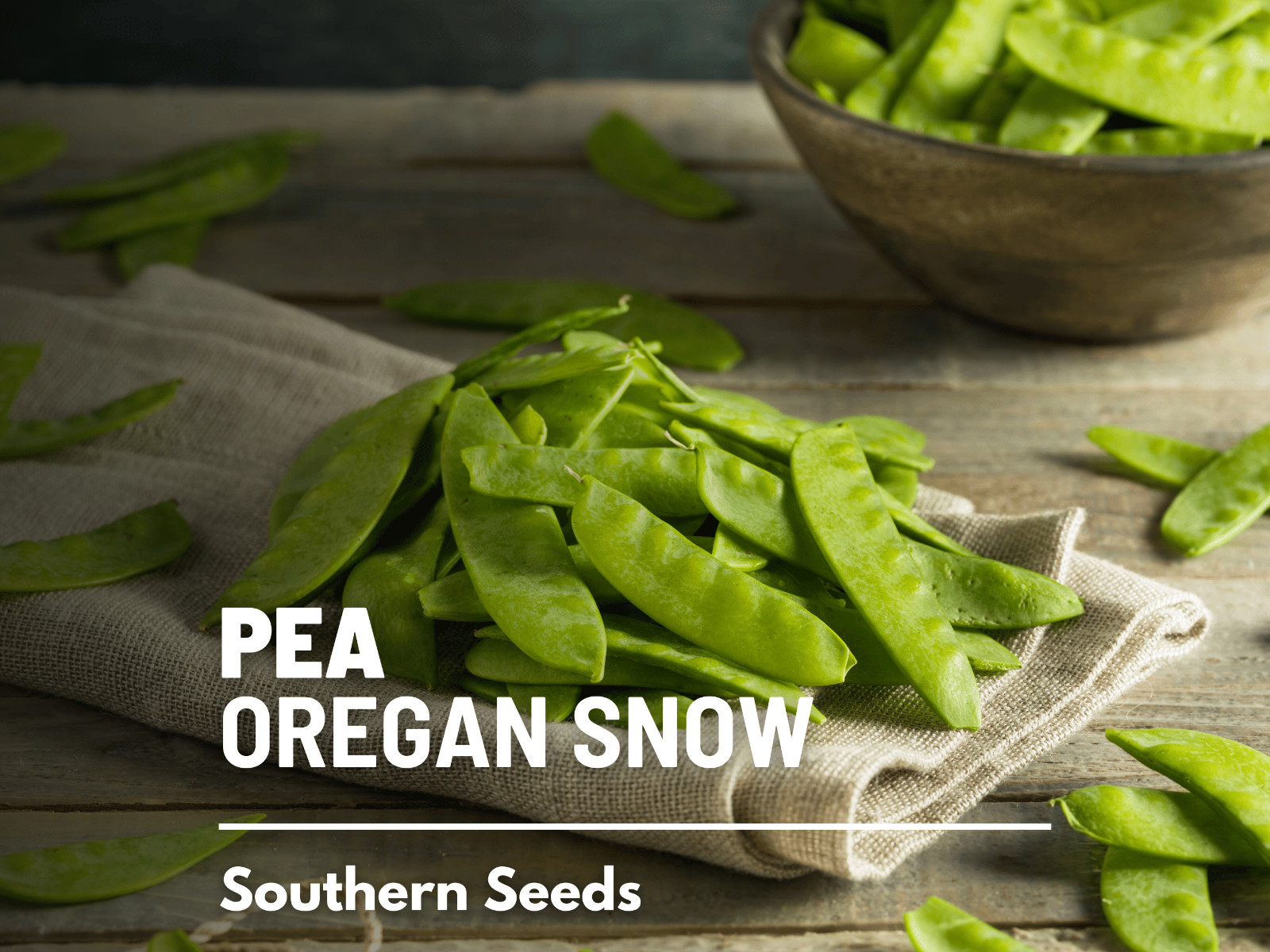 Peas, Snow, Oregon Sugar II – 25 Seeds – Heirloom Vegetable – Open Pollinated –