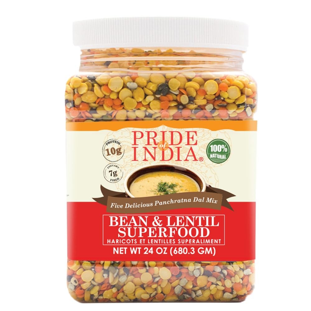 Pride of India Panchratna Dal Mix – 1.5 lb | Indian Bean & Lentil Superfood –…