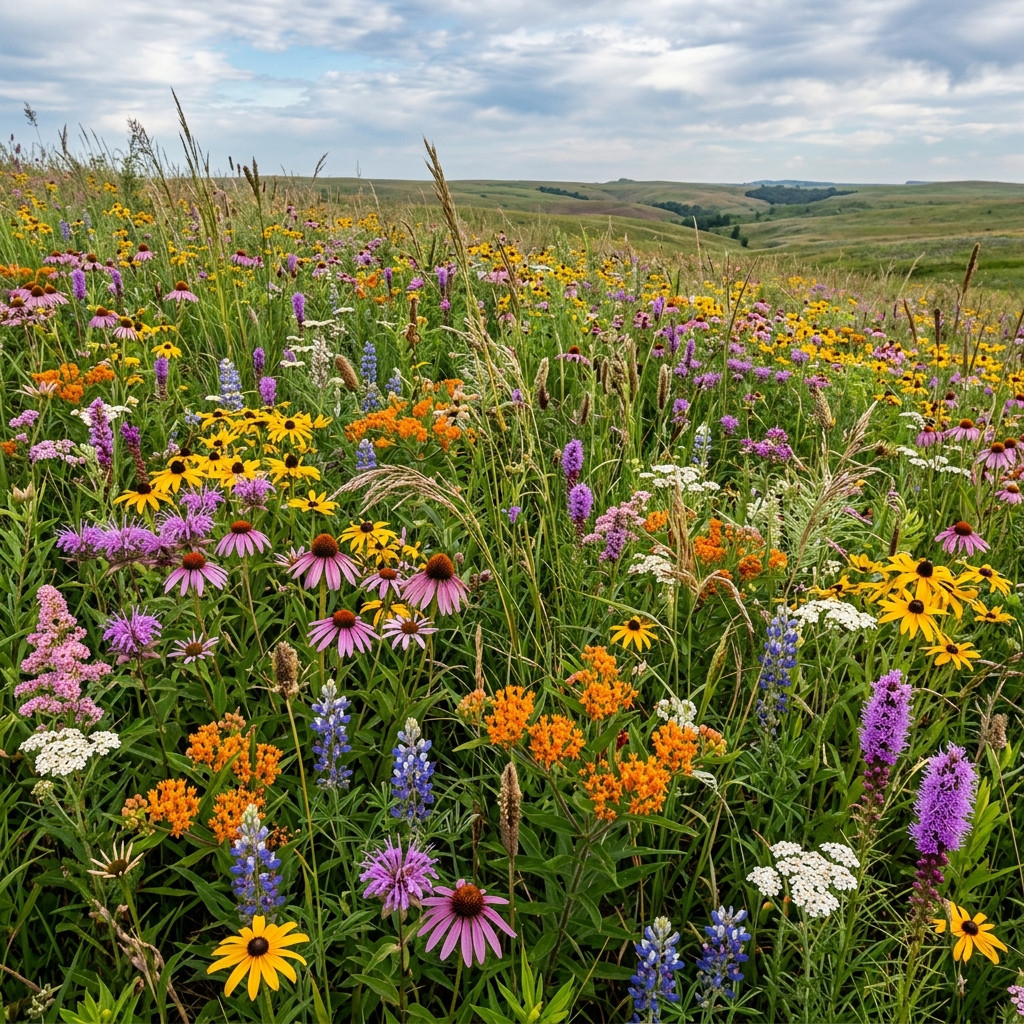 300 Native Meadow Restoration Mix Seeds for Planting – Premium Heirloom Seed