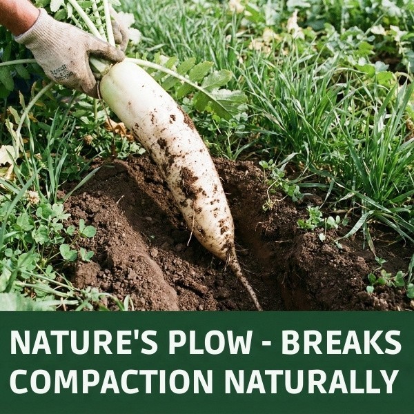 Old Cobblers Farm™ Wicked Tuff Turf Daikon Tillage Radish Seed – Soil Builder