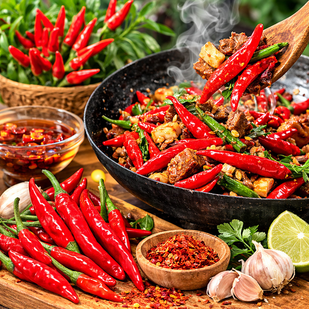 Upright Chili Pepper Seeds 100+ Non-GMO Hot Pepper High Yield Garden
