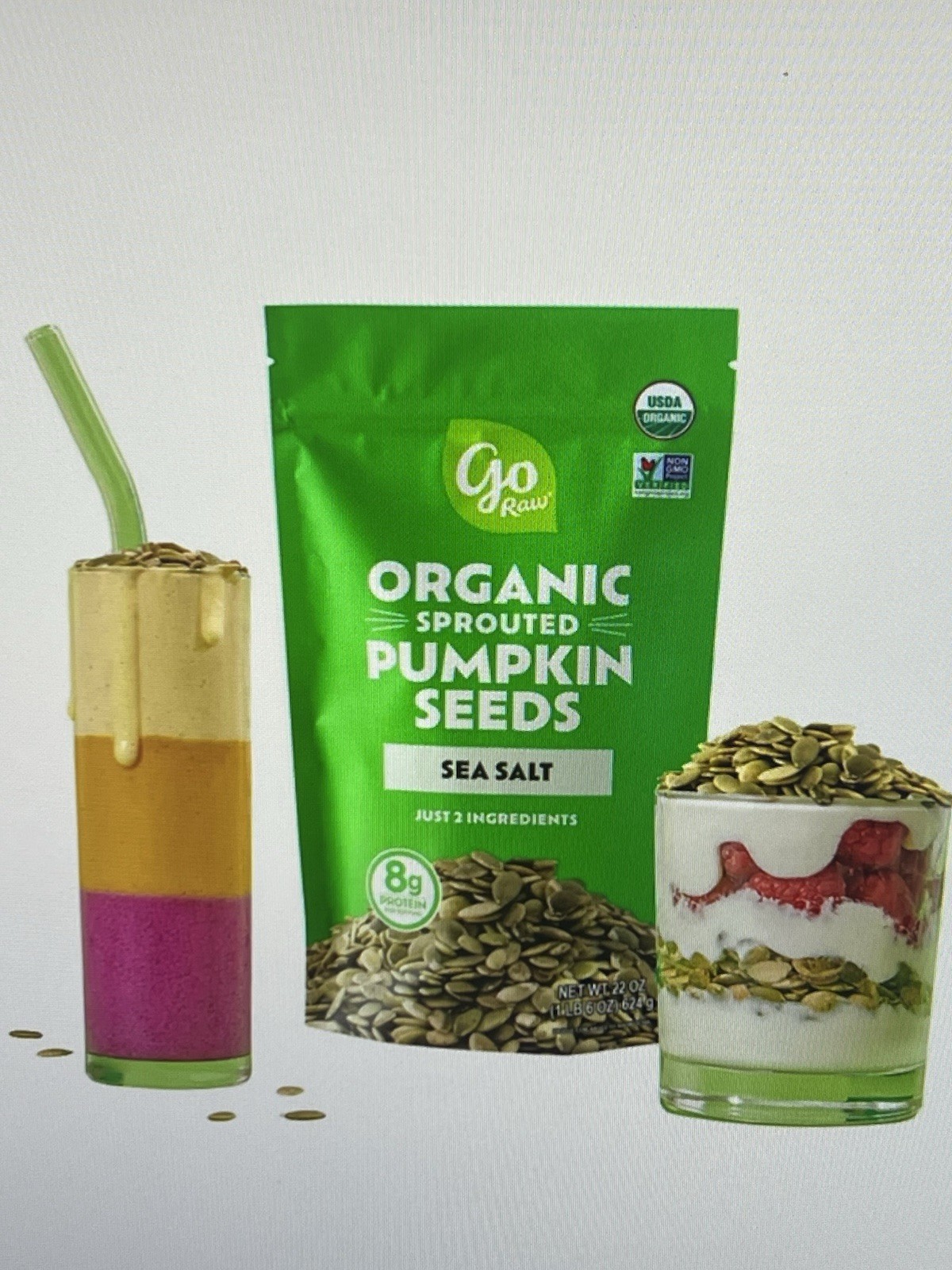 Go Raw Sprouted Pumpkin Seeds, 22 Oz – Healthy Snacking With Sea salt