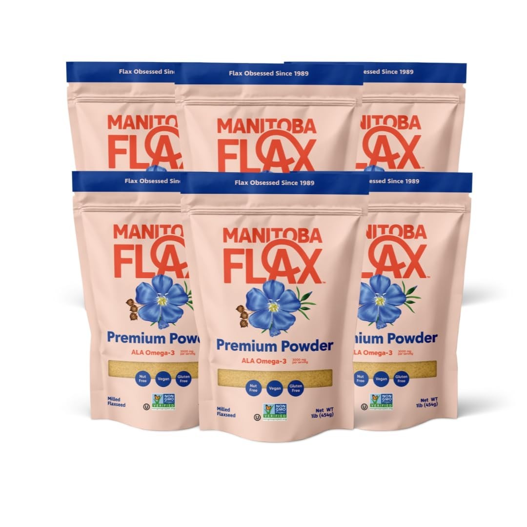 Nutritious Ground Flax Seed | 6 x 1lb Bags | Perfect for Smoothies & Baking