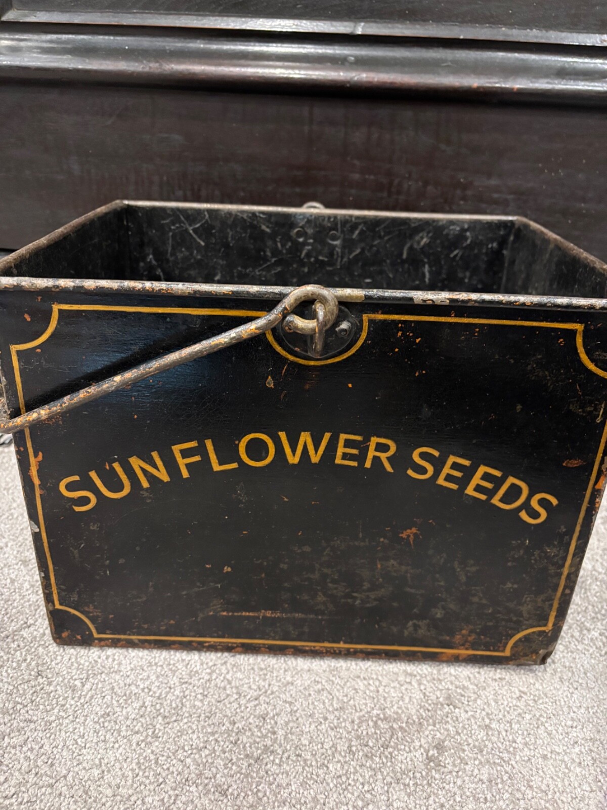 Sunflower Seeds Antique Box