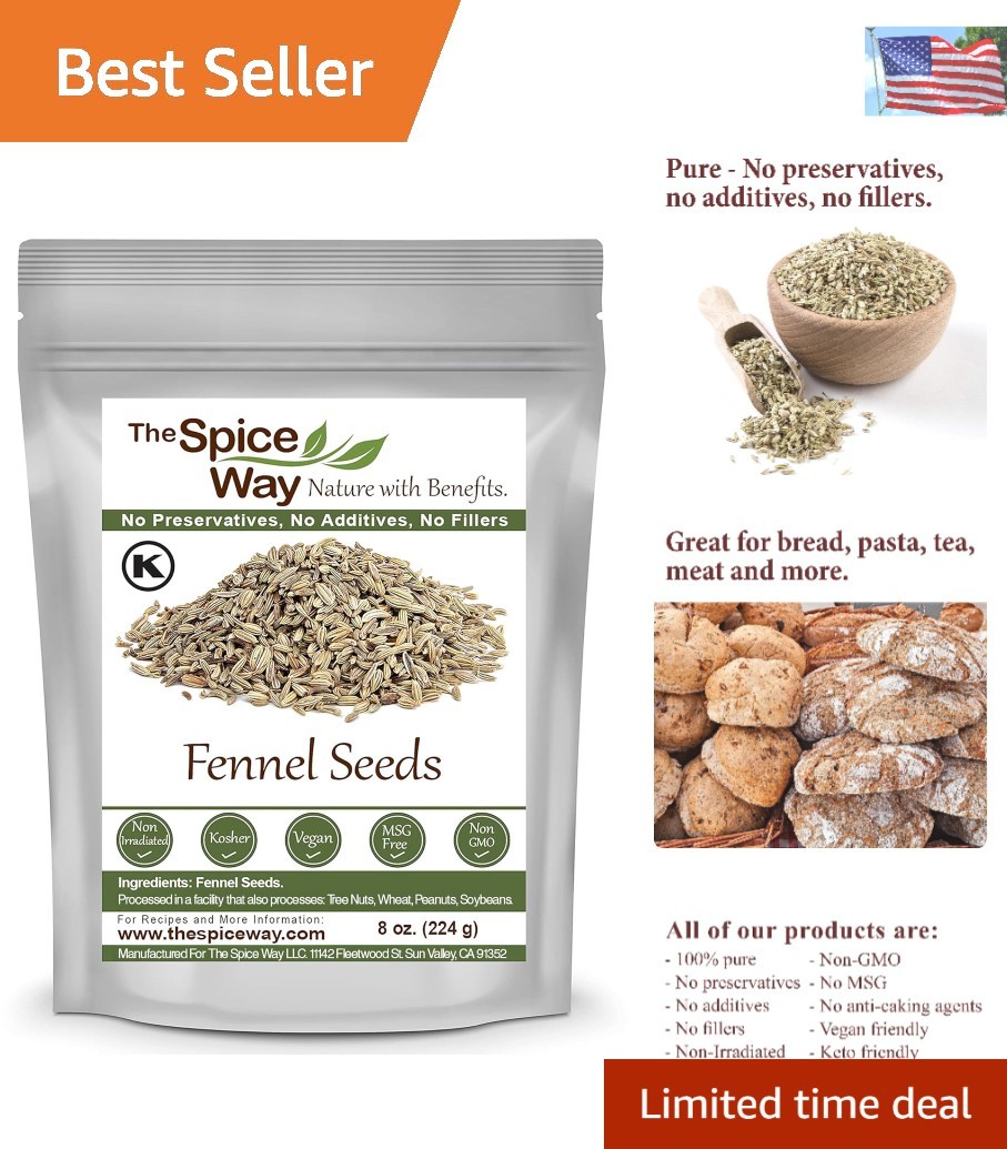 8 oz Whole Fennel Seeds – Enhance Your Dishes with Anise & Licorice Flavor