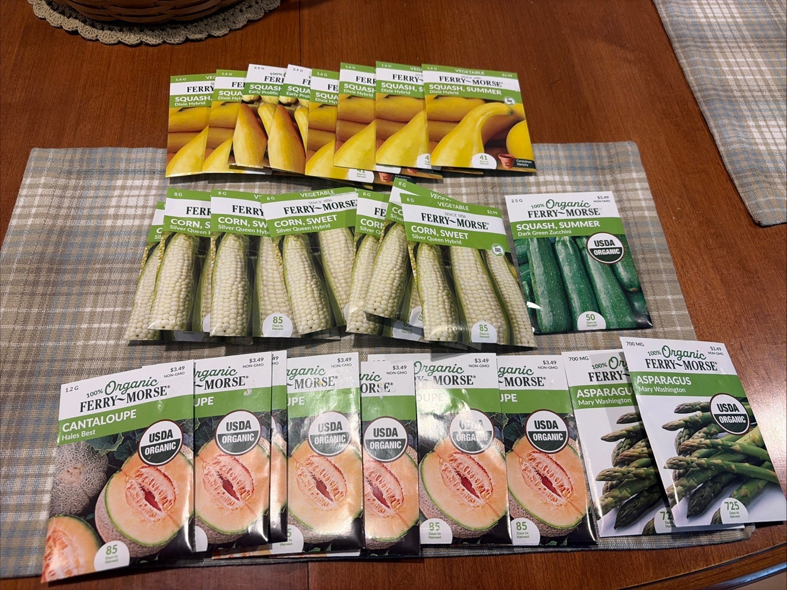 25 Ferry Morse Vegatable Seed Packs Lot Mixed Variety See Description 2026 NEW