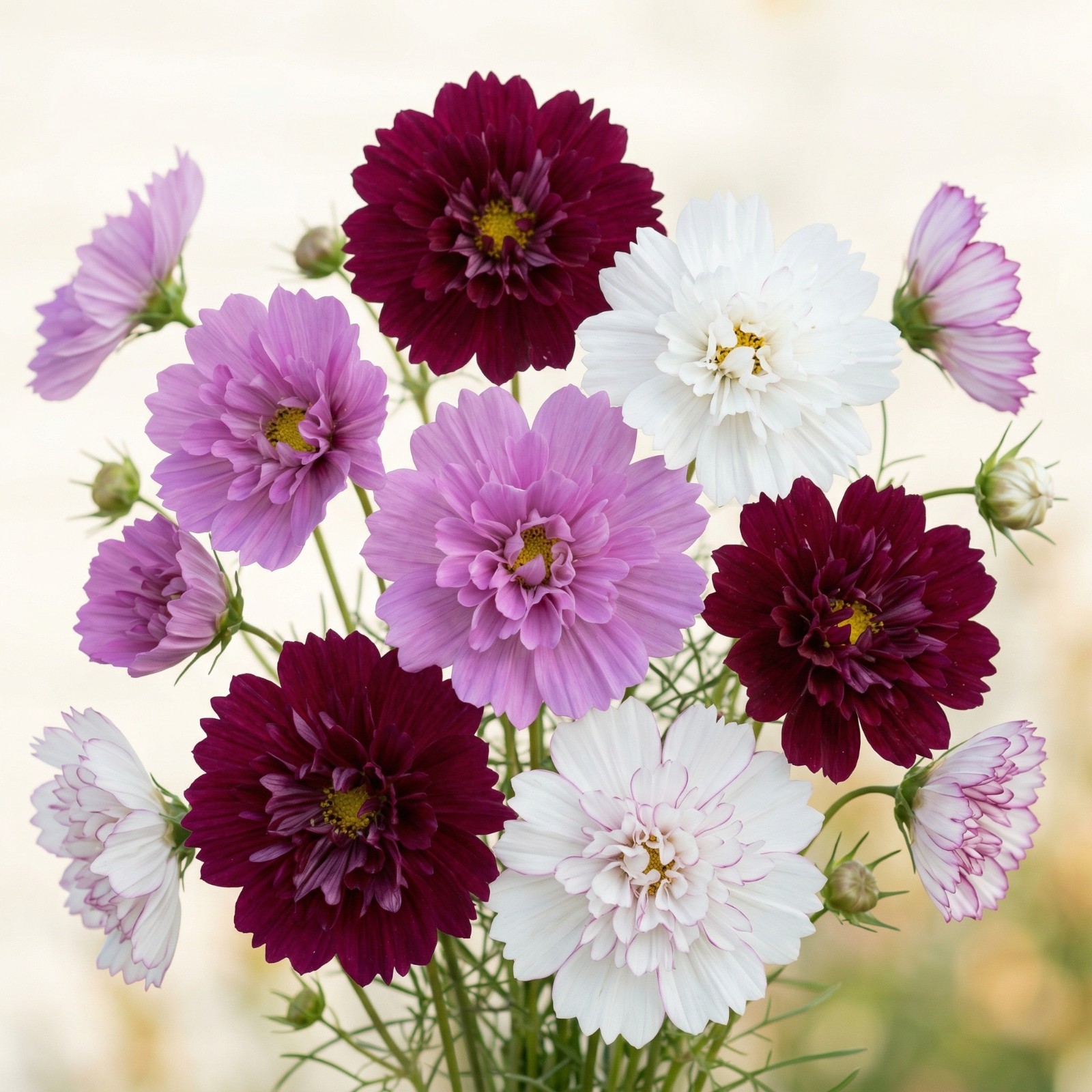Cosmos DOUBLE CLICK MIX Cut Flower Bride Garden Elegant Blooms Heirloom 25 Seeds