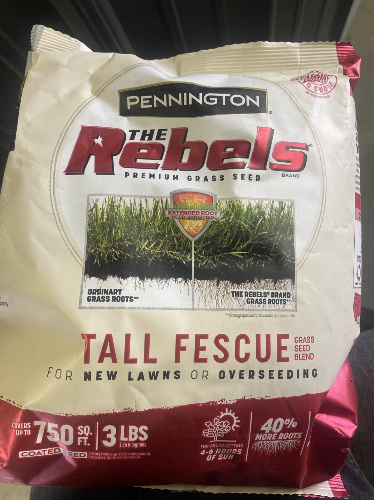 The Rebels Tall Fescue Grass Seed Blend 3 Pounds